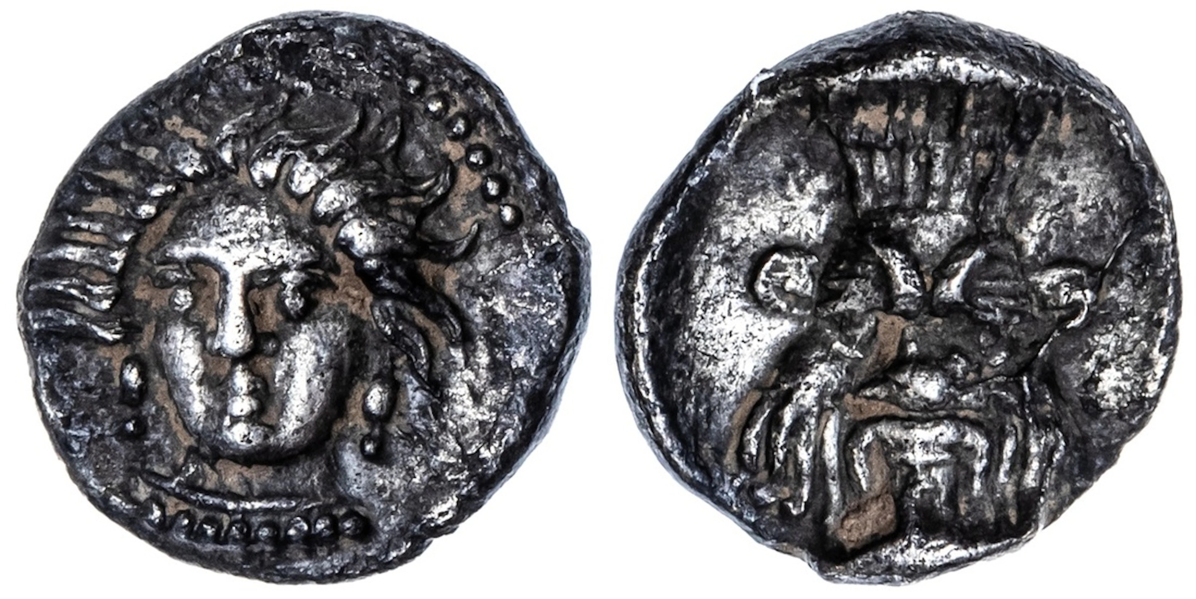 Cilicia, uncertain mint, AR Obol, c. 4th Century BC, head of Arethousa