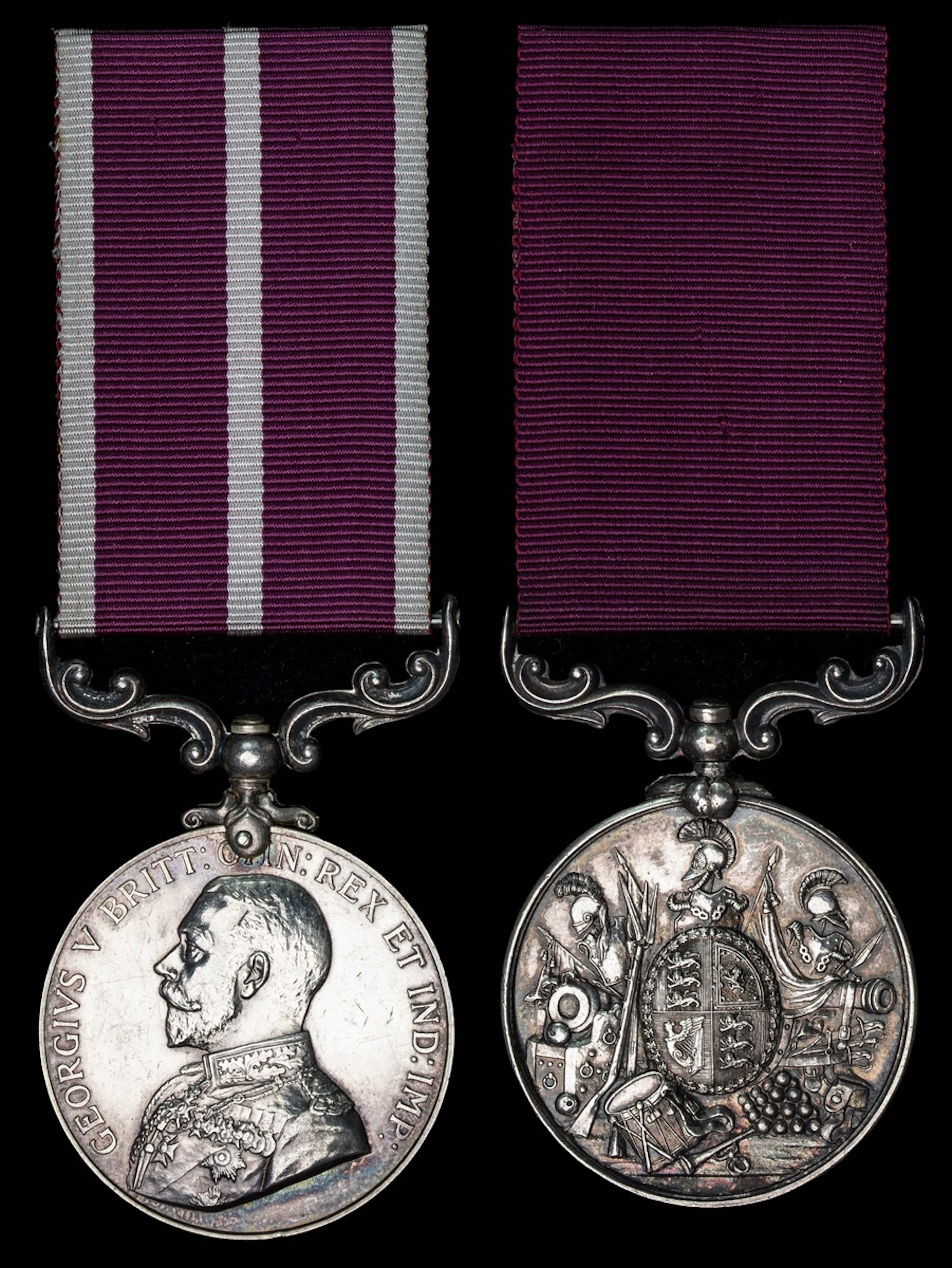 The 1925 M.S.M. awarded to Colour-Sergeant E. O. Ellis, Loyal North