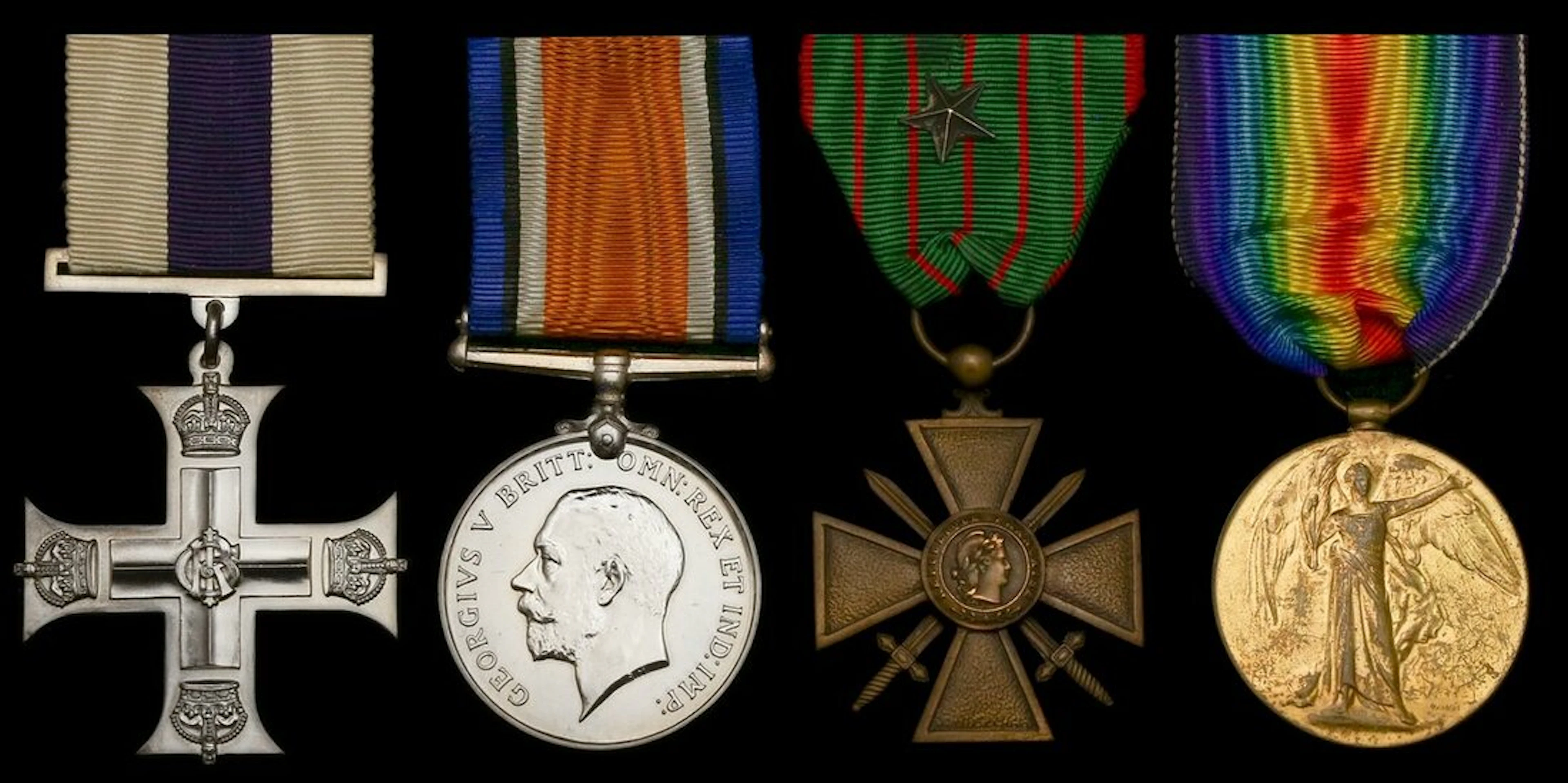 The Great War Flying Ace's M.C. group of four awarded to Captain R.
