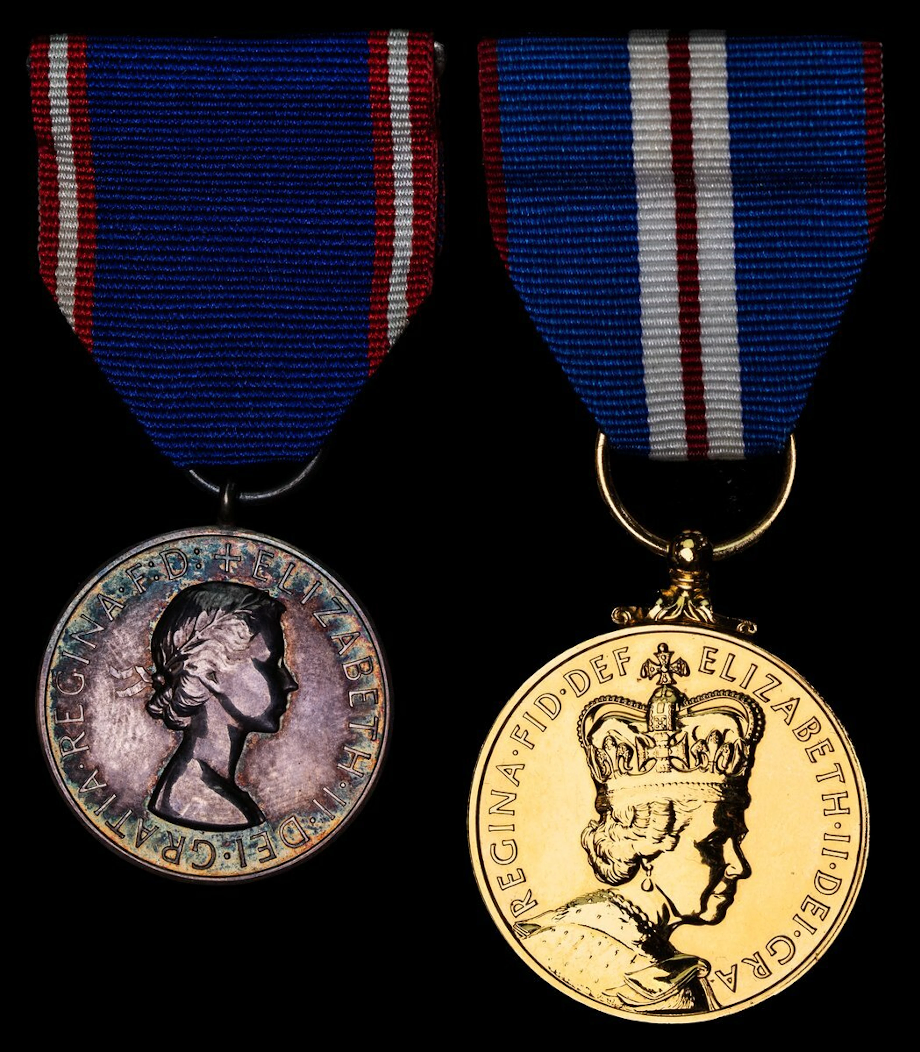 The Royal Victorian Medal and Jubilee 2002 Medal awarded to David
