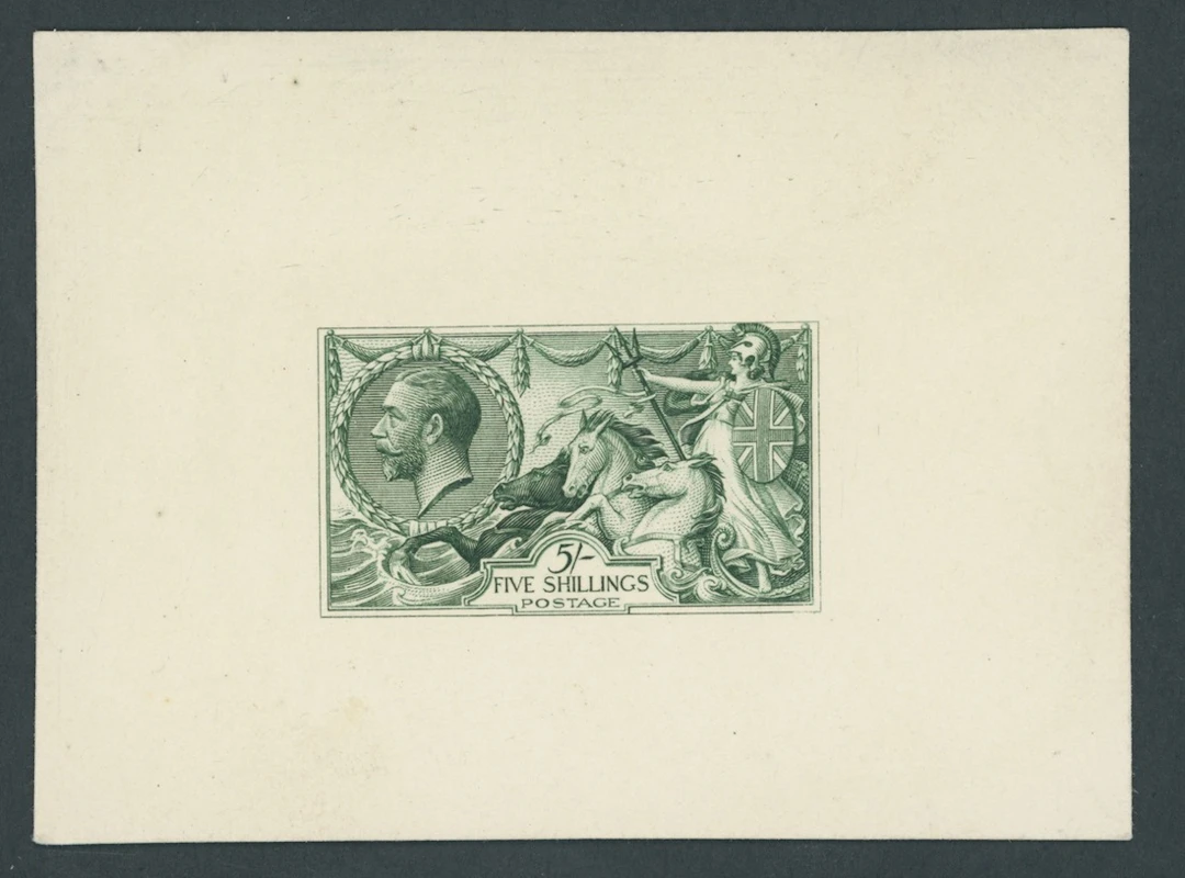 Great Britain King George V 1913 Waterlow 5/- master die proof (State