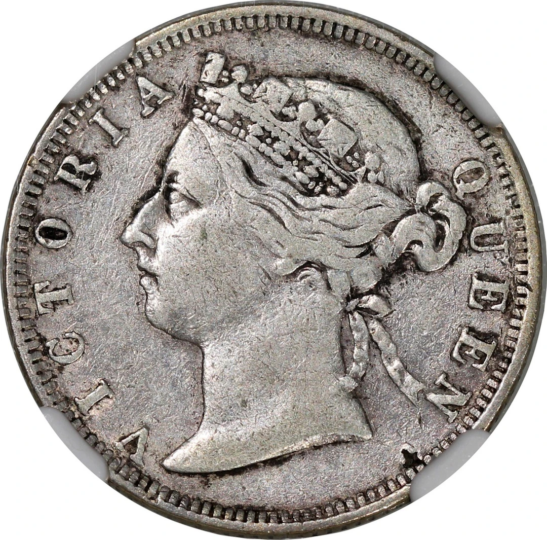 Hong Kong, [NGC XF Details] 20 cents, 1894