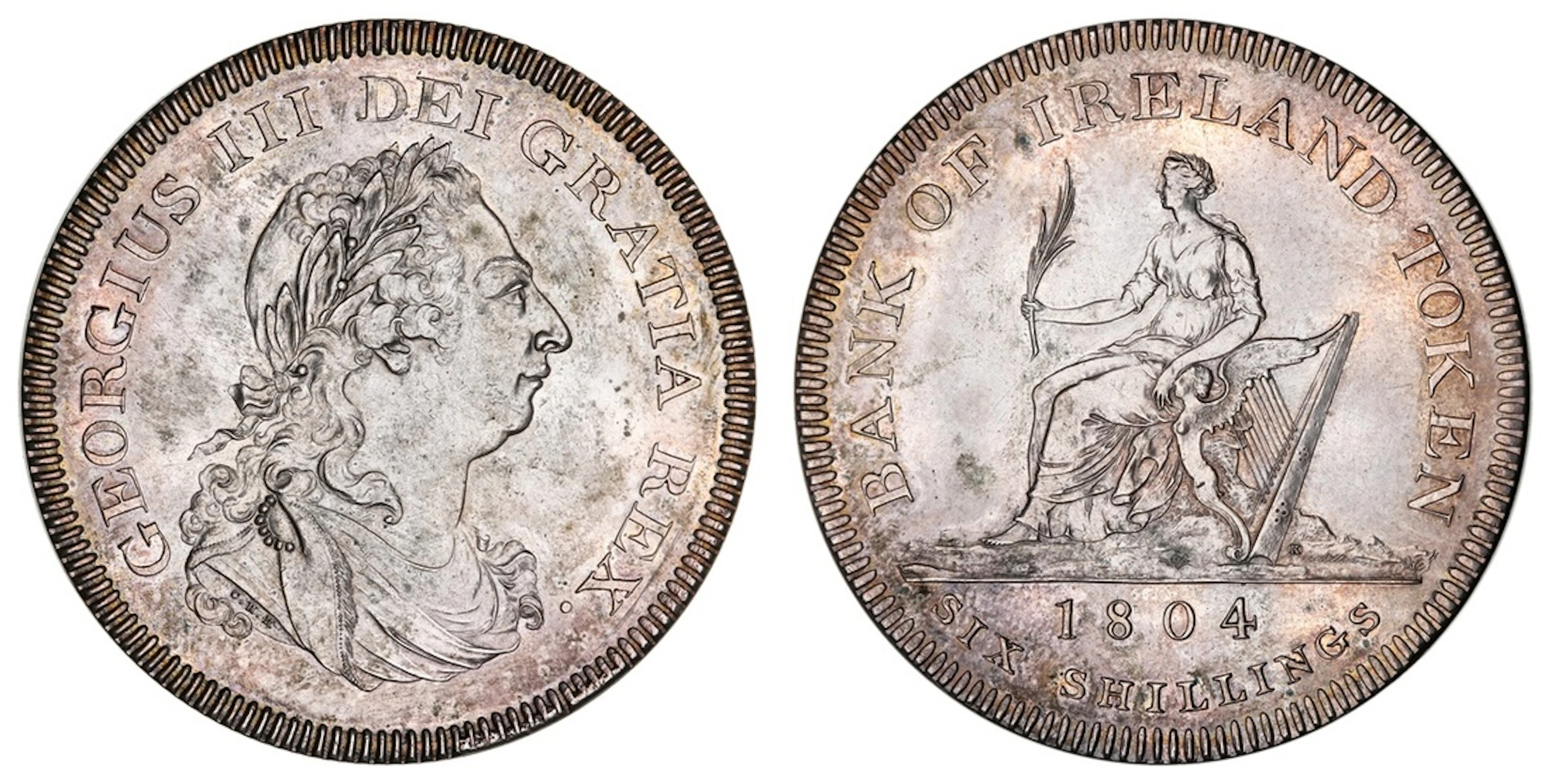 NGC UNC | Ireland, George III (1760-1820), Bank of Ireland, Silver