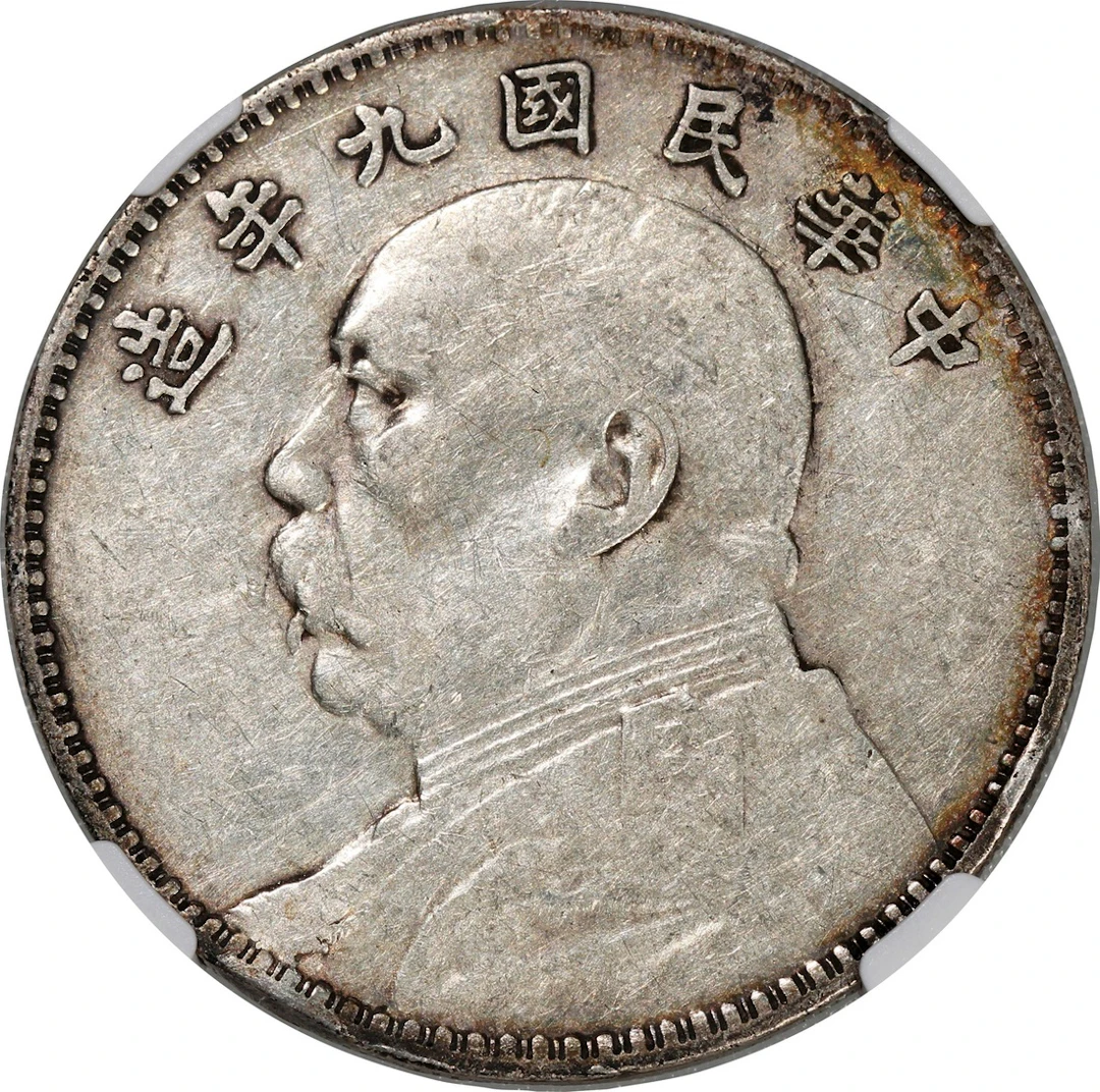 China, Republic, [NGC VF Details] silver dollar, Year 9 (1920)