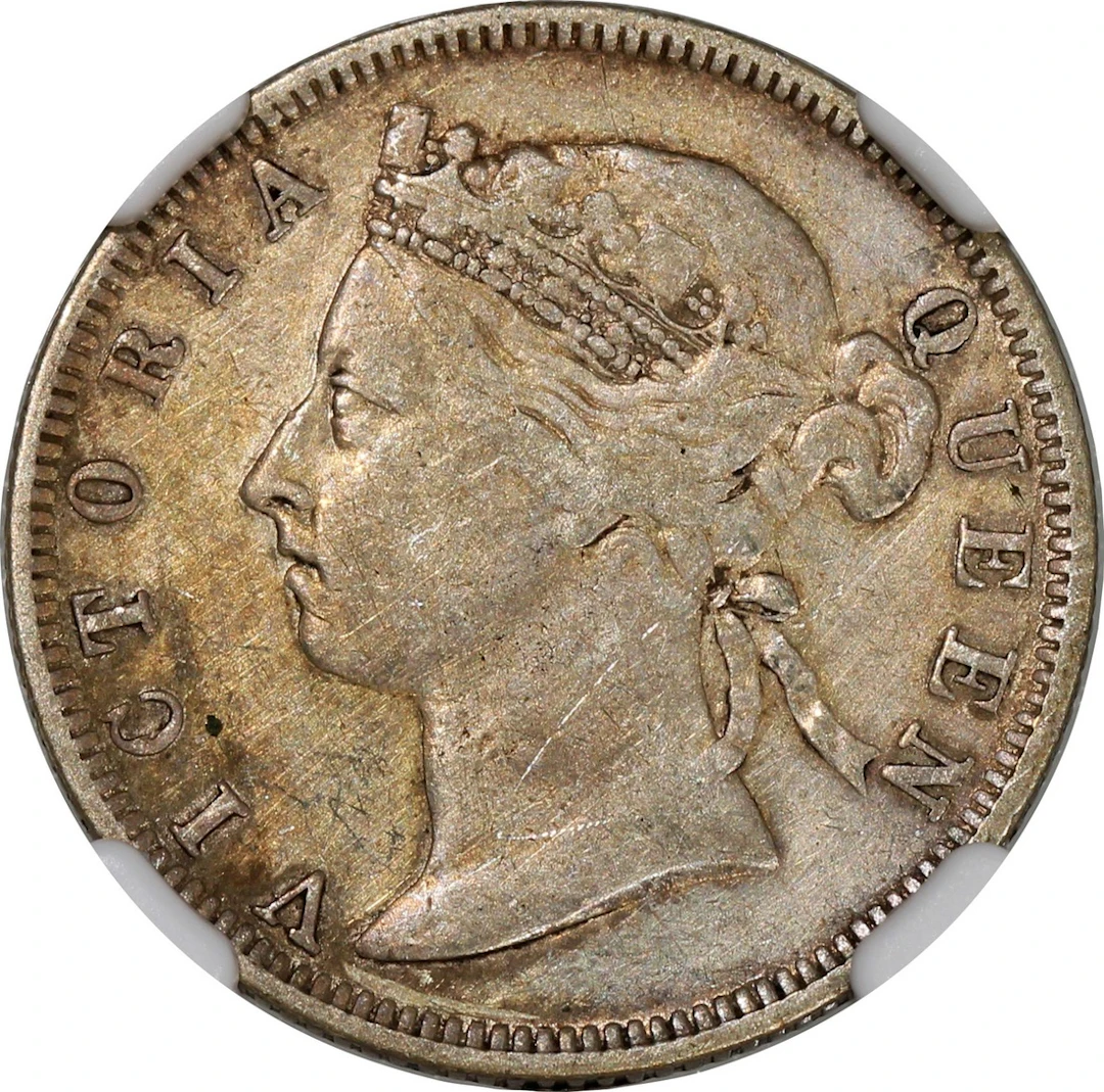 Hong Kong, [NGC VF Details] 20 cents, 1896