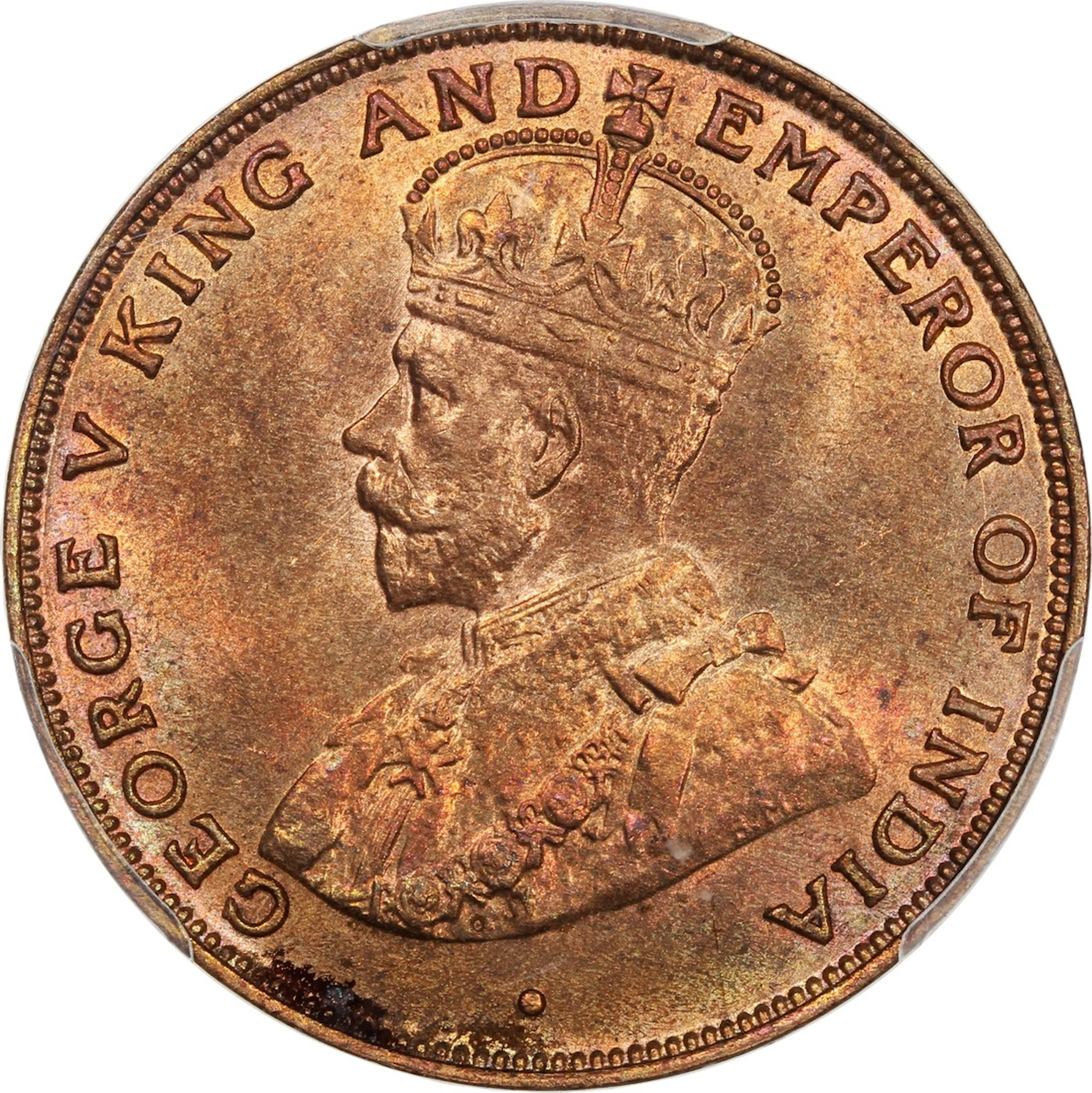 Hong Kong, George V, [PCGS MS66RB] bronze 1 cent, 1926