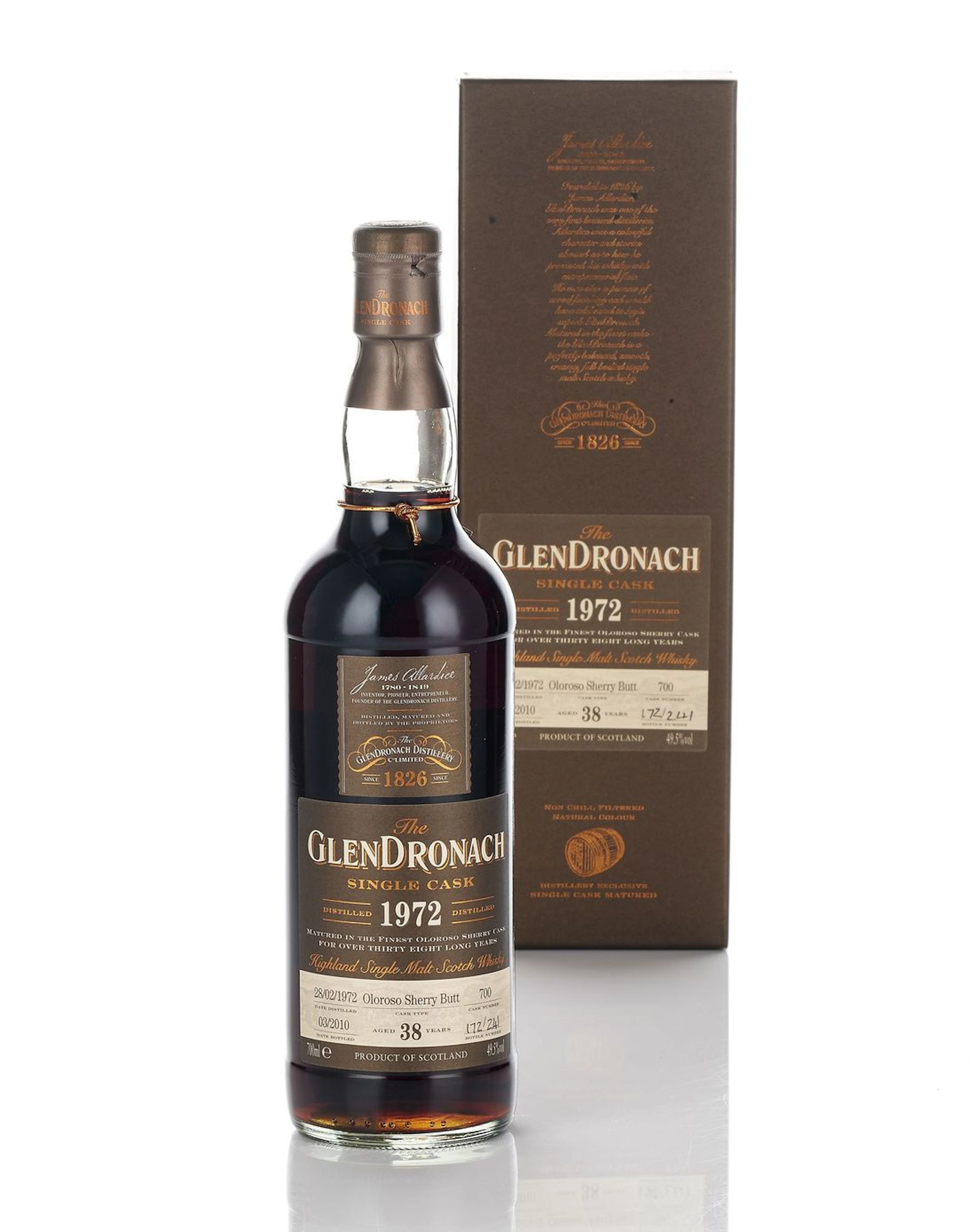 Glendronach-1972-38 year old-#700 (1 bottle)