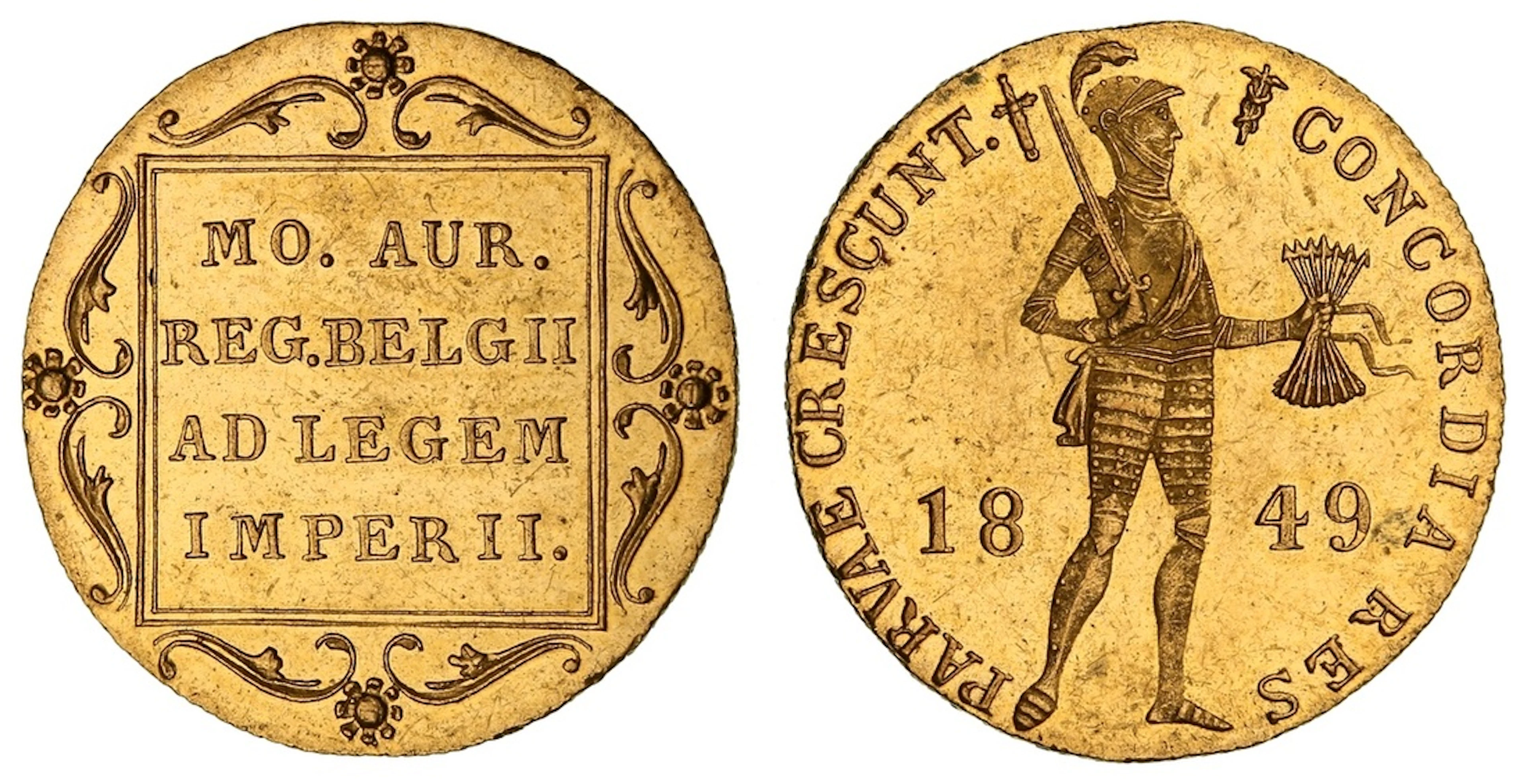 NGC MS61 | Netherlands, Willem III (1849-1890), Ducat, 1849, St Petersburg