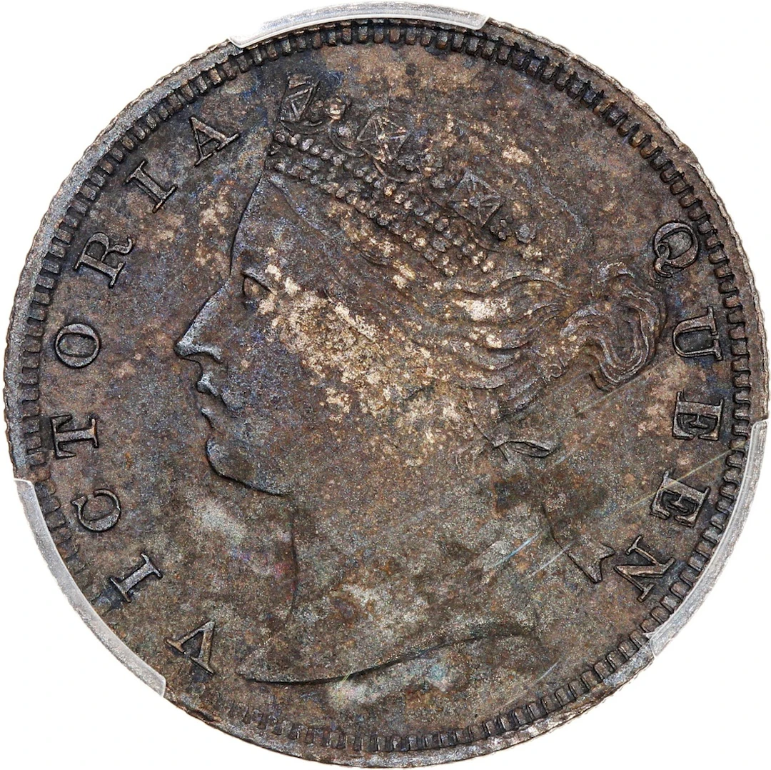 Hong Kong, Victoria, [PCGS XF Detail] silver 20 cents, 1866