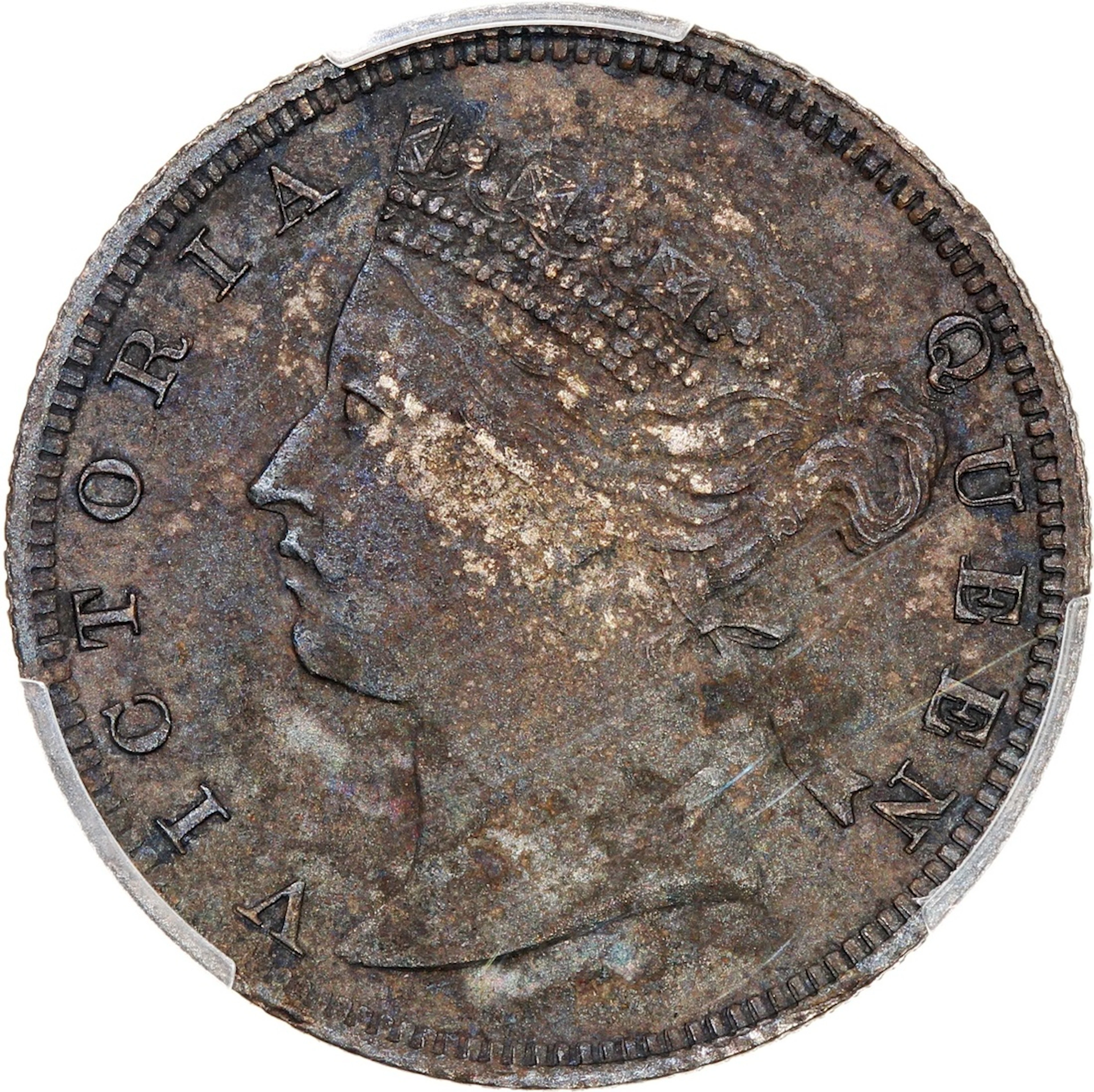 Hong Kong, Victoria, [PCGS XF Detail] silver 20 cents, 1866