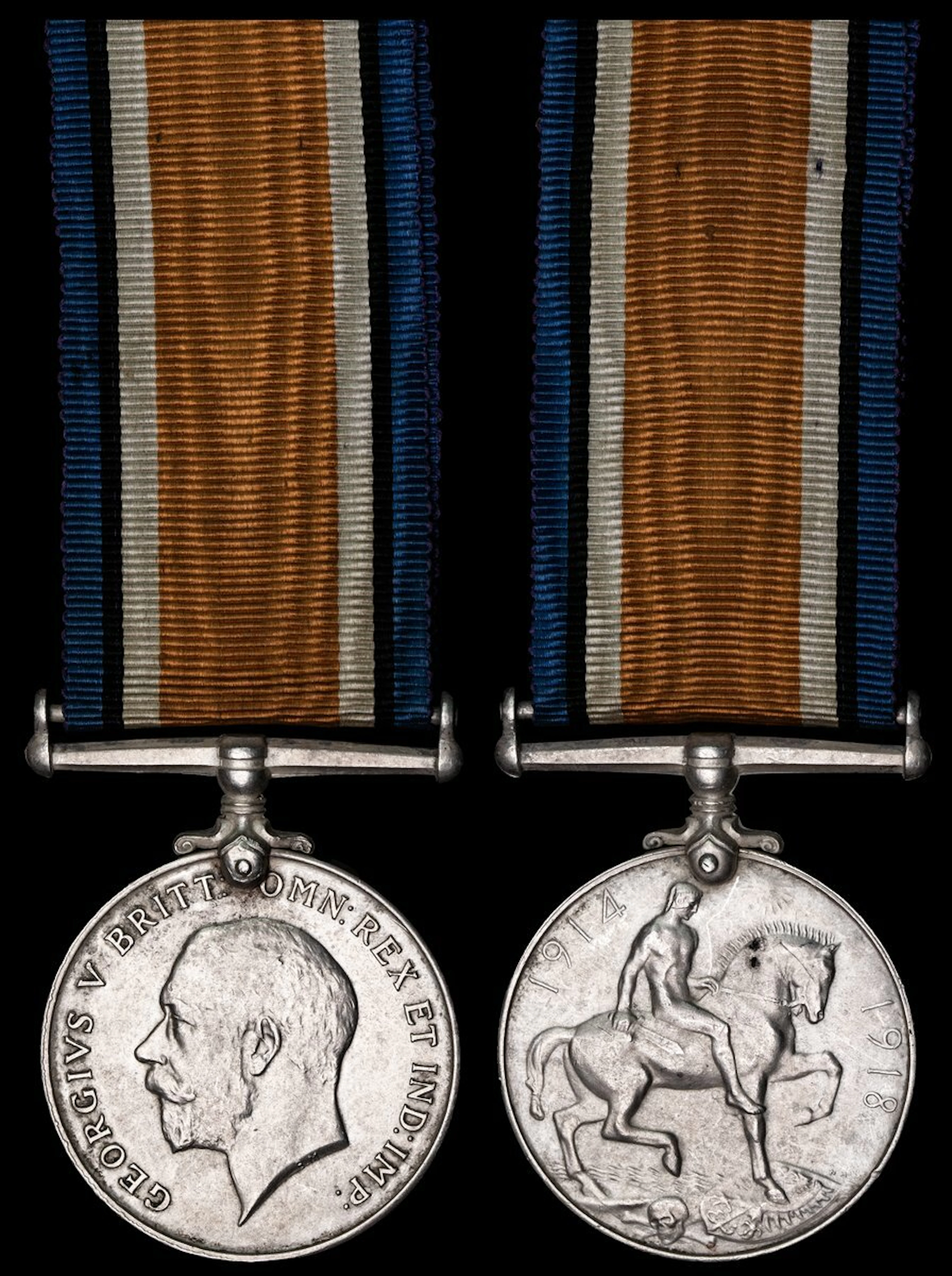 The British War Medal awarded to Chaplain-Major F. P. Dwyer, Australian