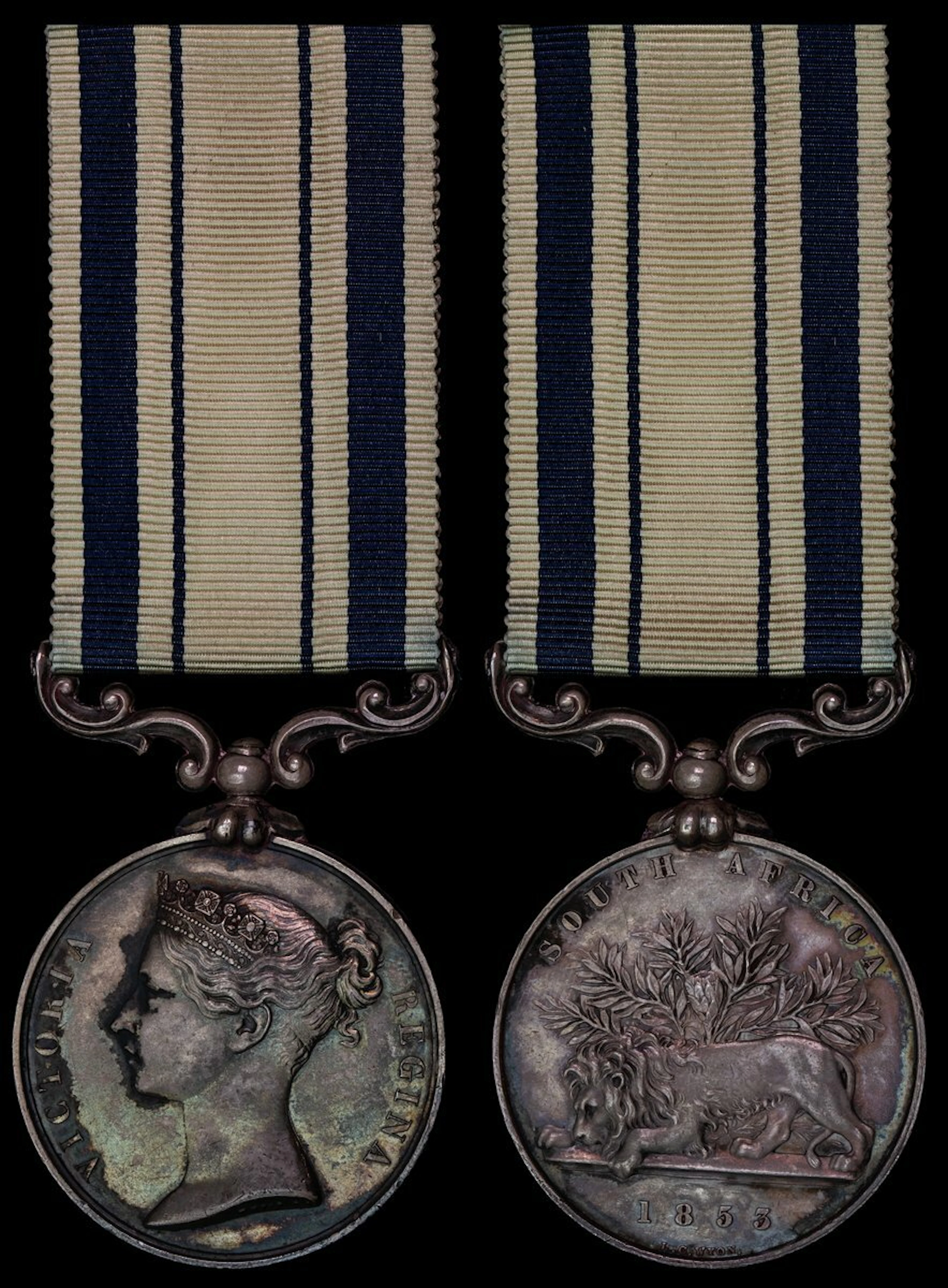 The South Africa Medal awarded to Private T. M. Buckmaster, 1st Battalion