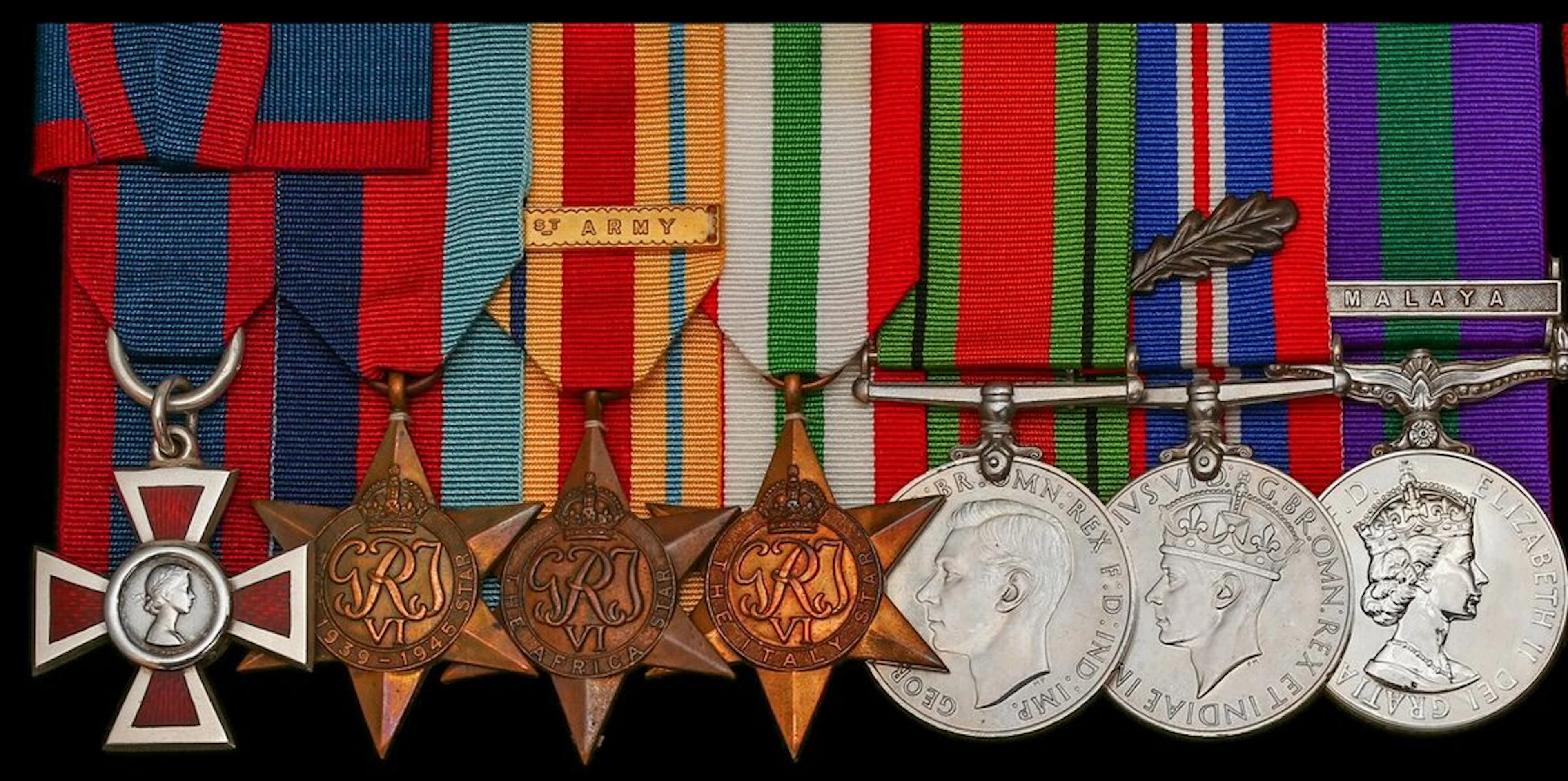 The remarkable A.R.R.C. group of eight awarded to Major C. O'Neill