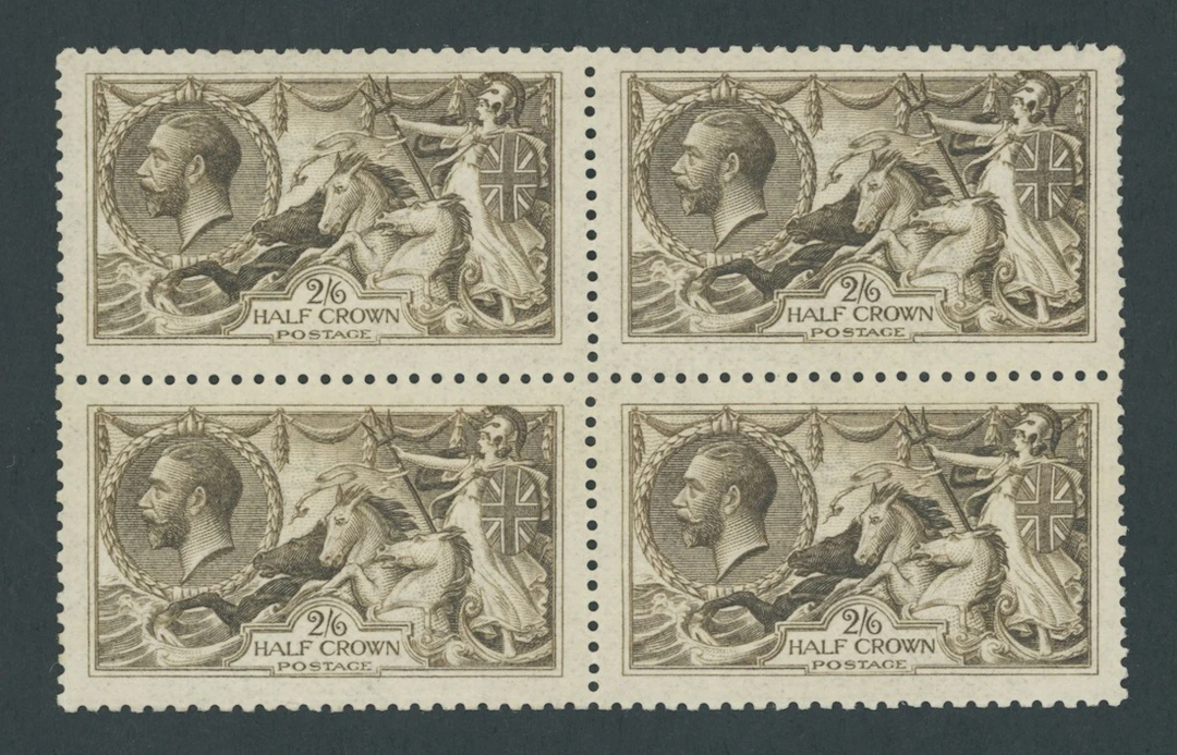 Great Britain King George V 1915 De La Rue 2/6d. deep sepia-brown