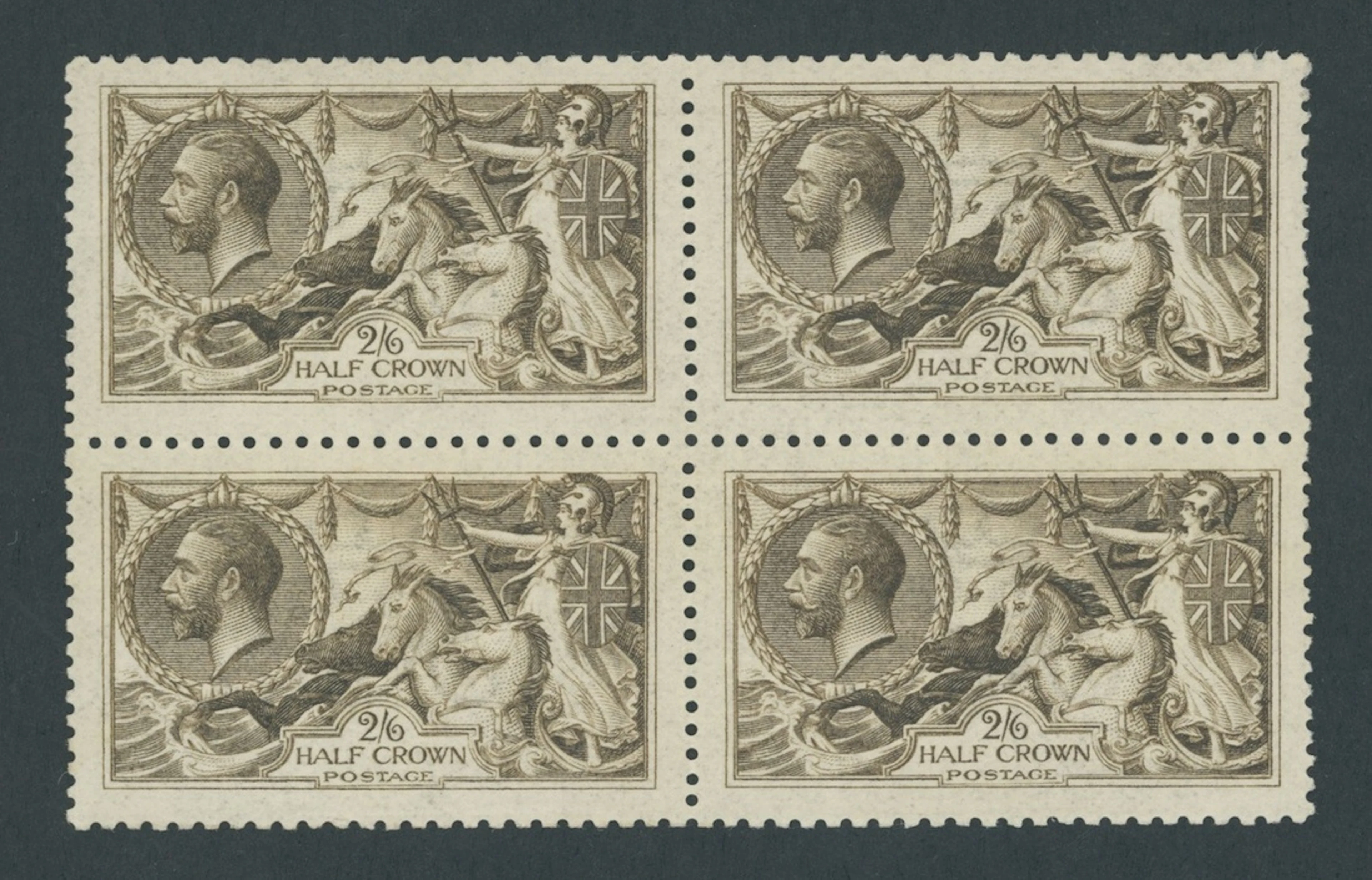 Great Britain King George V 1915 De La Rue 2/6d. deep sepia-brown