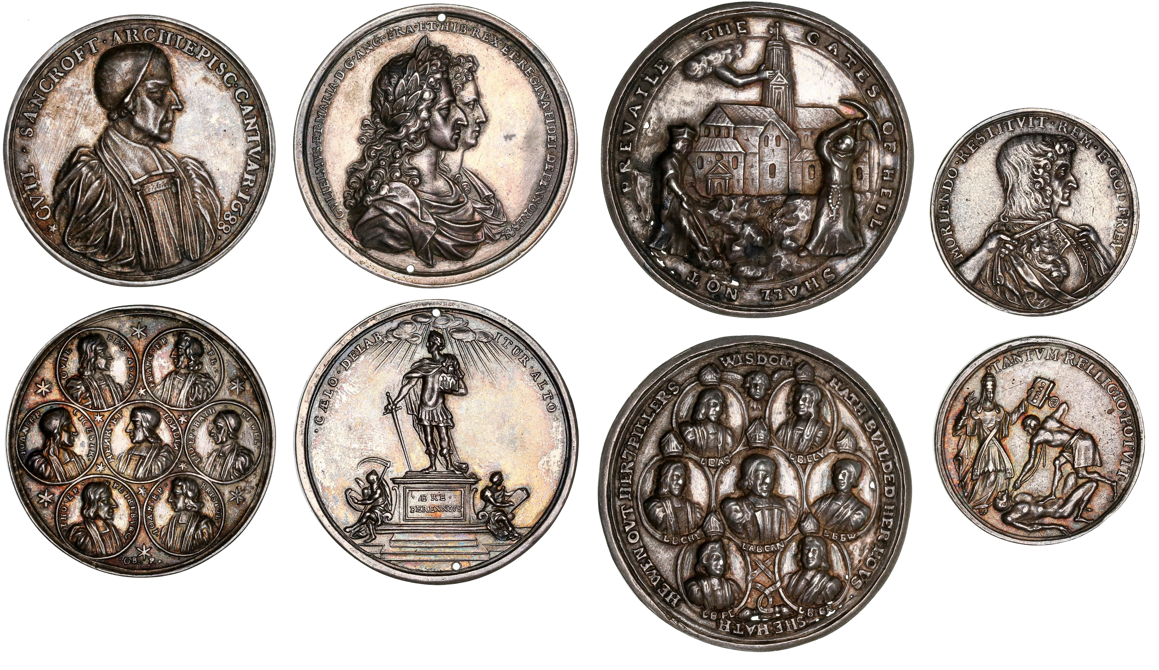 Murder of Sir Edmundbury Godfrey, AR Medal, 1678, unsigned, by G.