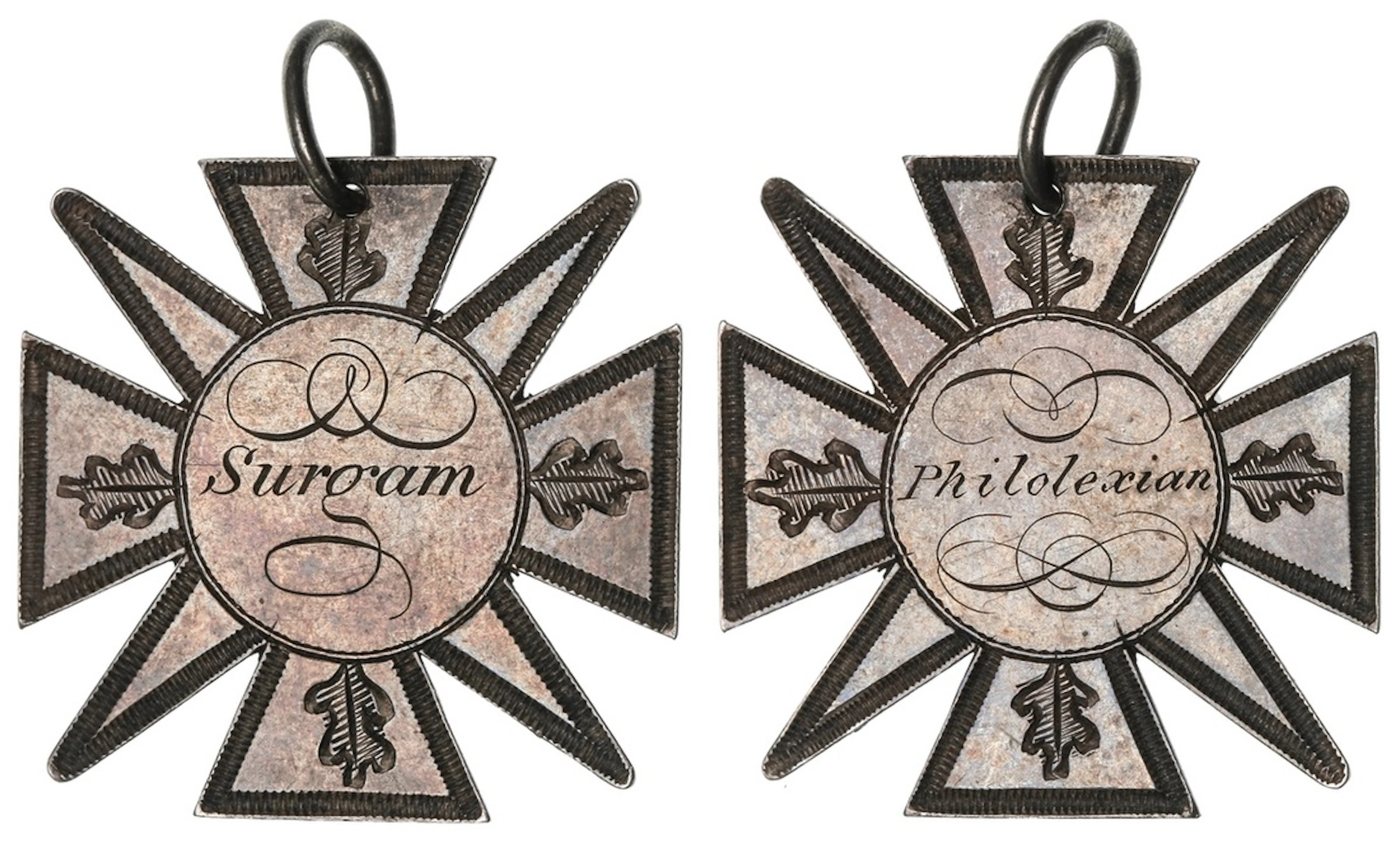 USA, Columbia University, Philolexian Society, Silver Hand-Engraved