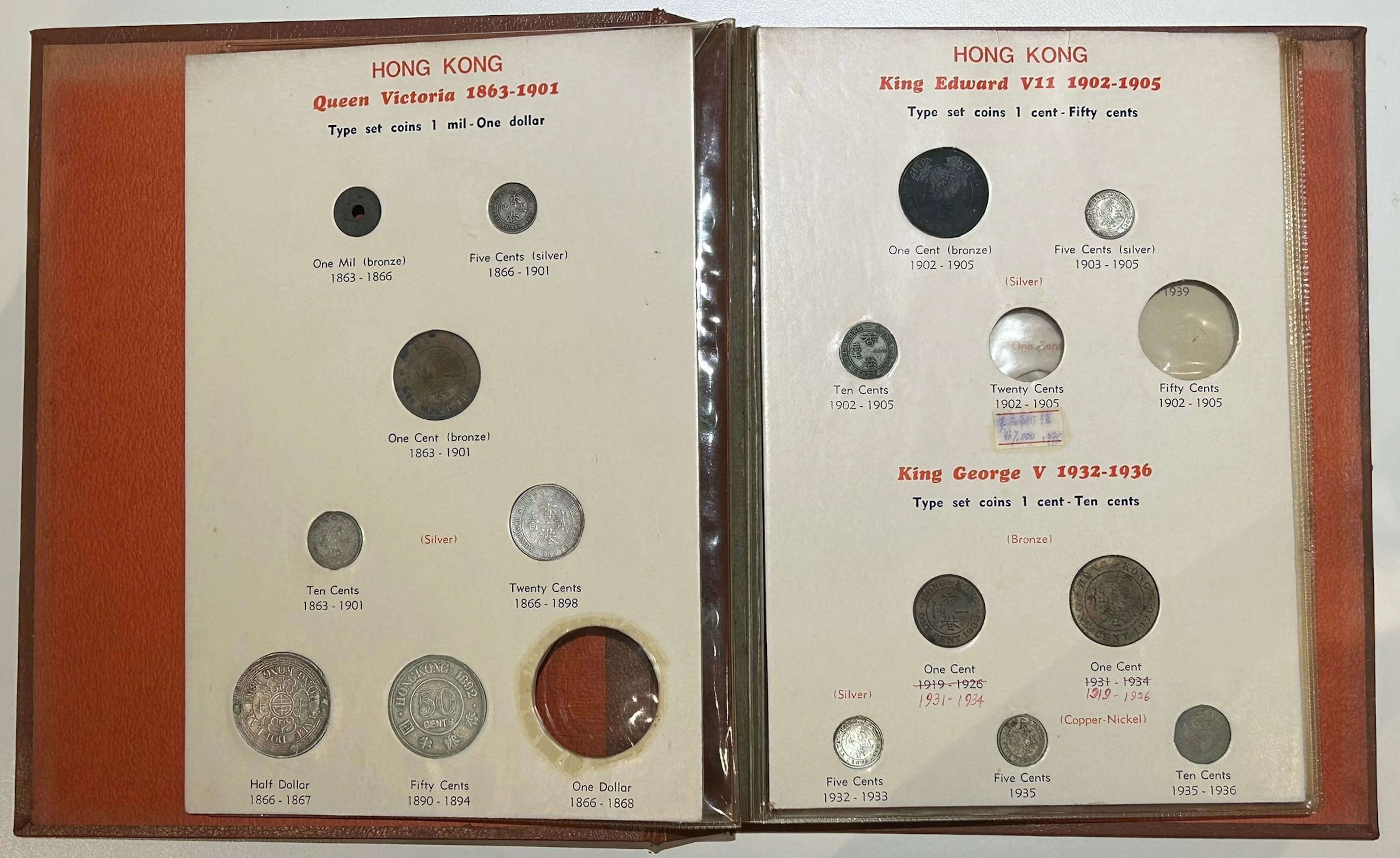 Hong Kong Coin Album, a group of 30x, including