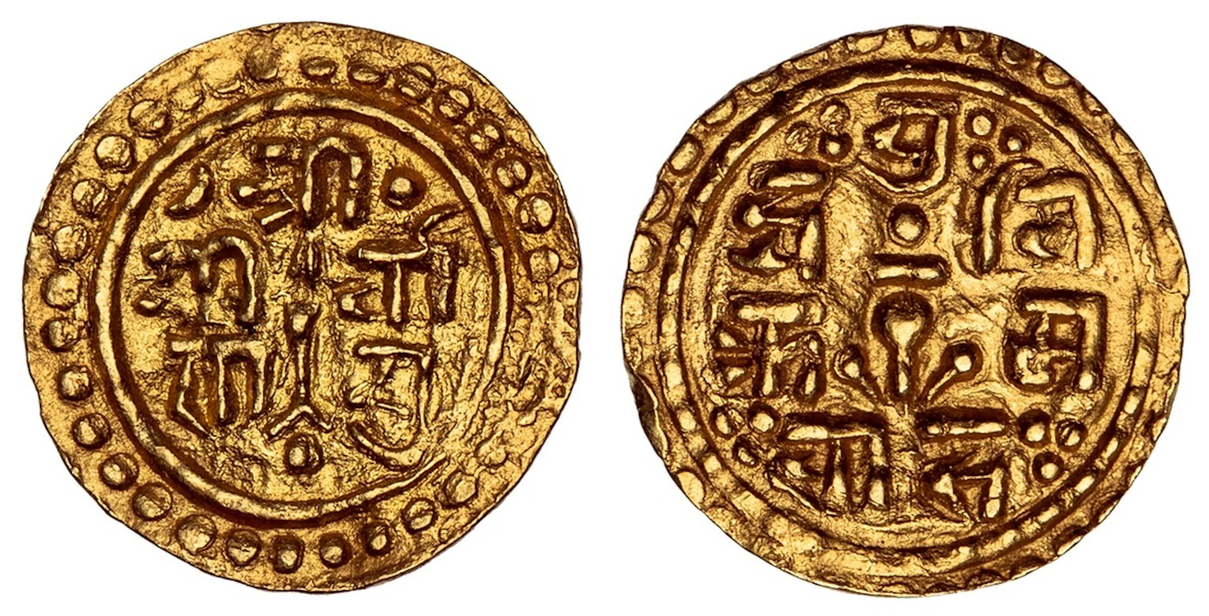 Nepal, Girvan Yuddha Vikram Shah (1799-1816), gold Ani (1/8th Mohar)