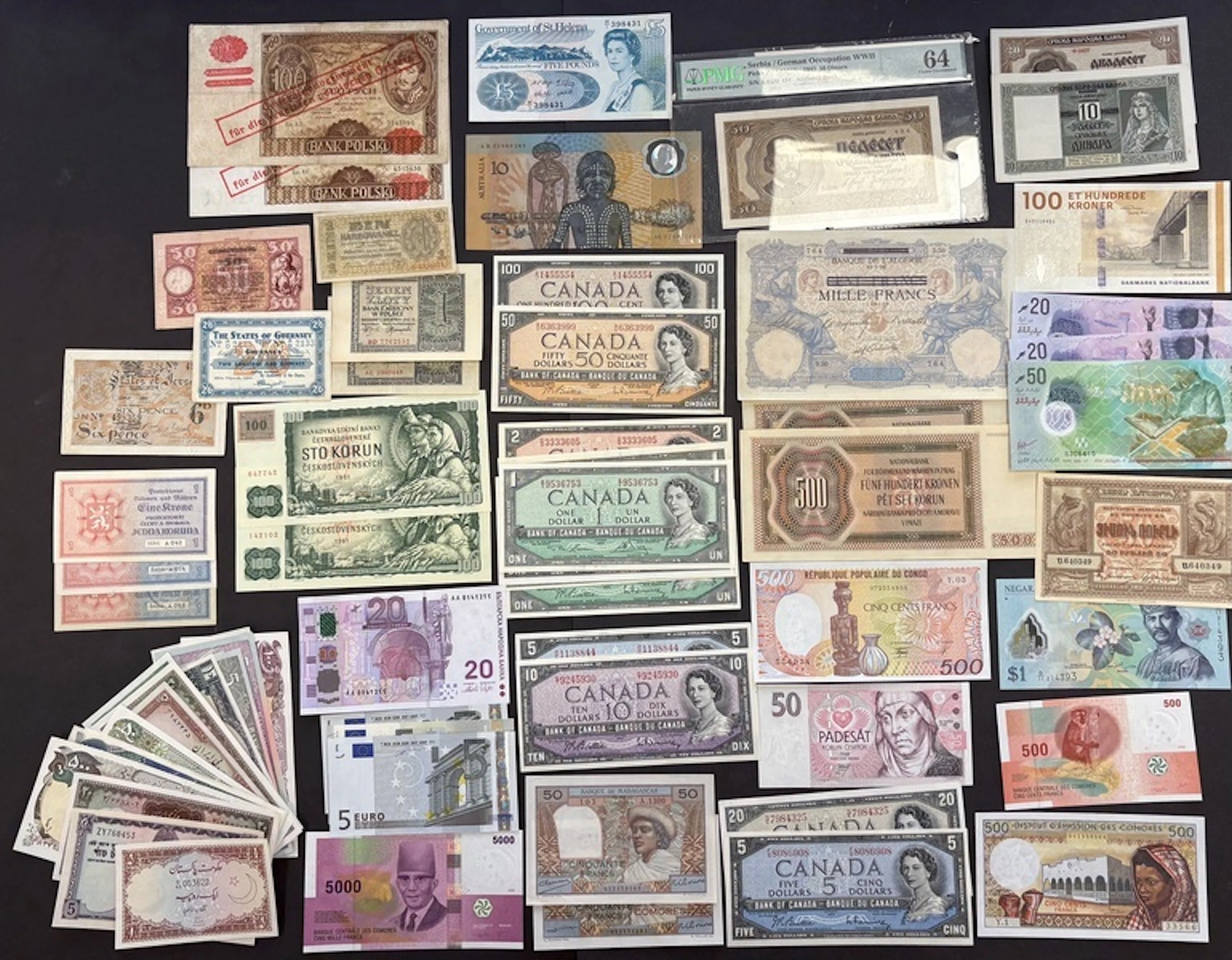 World banknotes [99 notes] 1919-2025