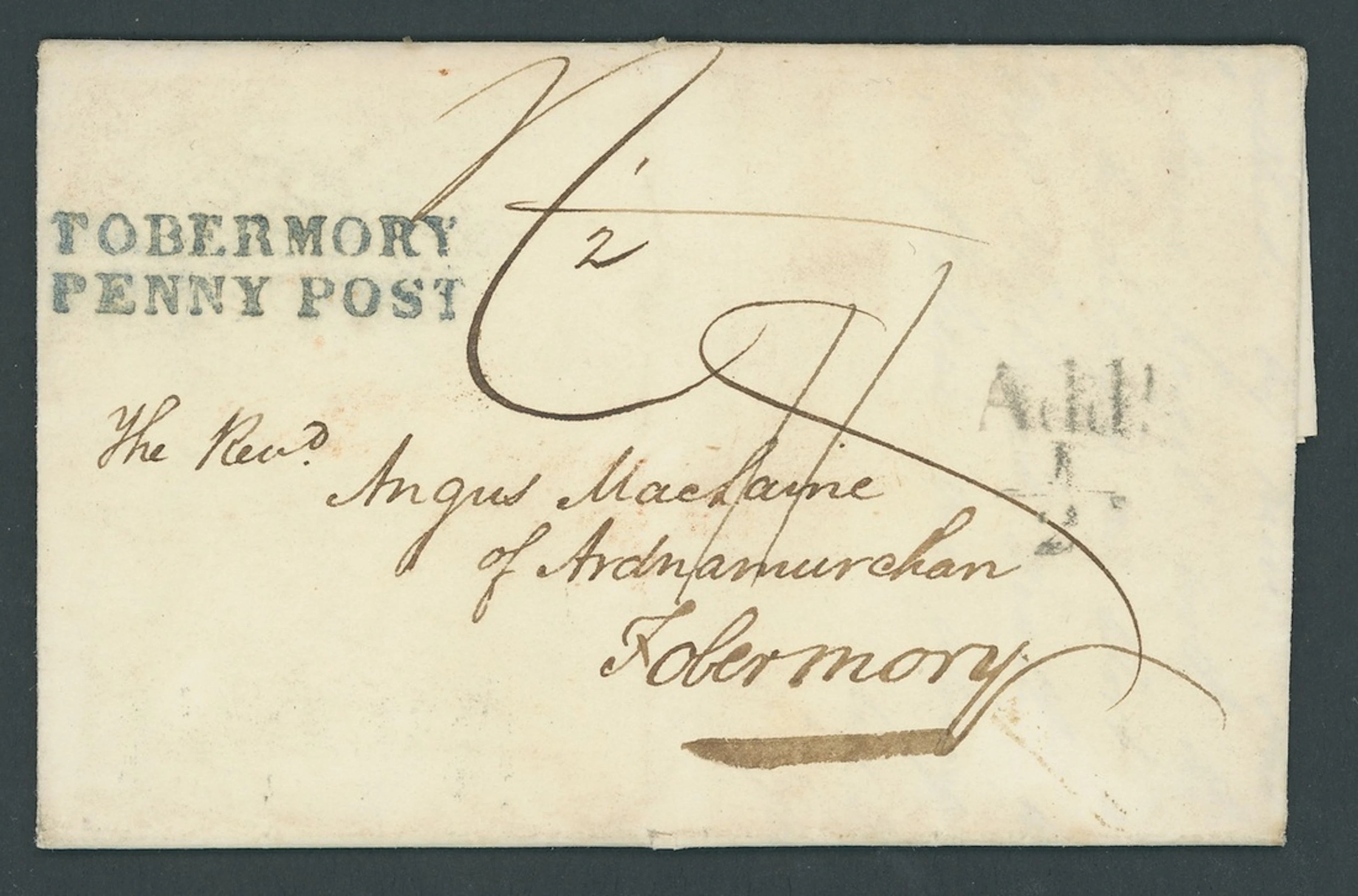 Great Britain Postal History 1838 (27 Dec.), entire letter from Edinburgh