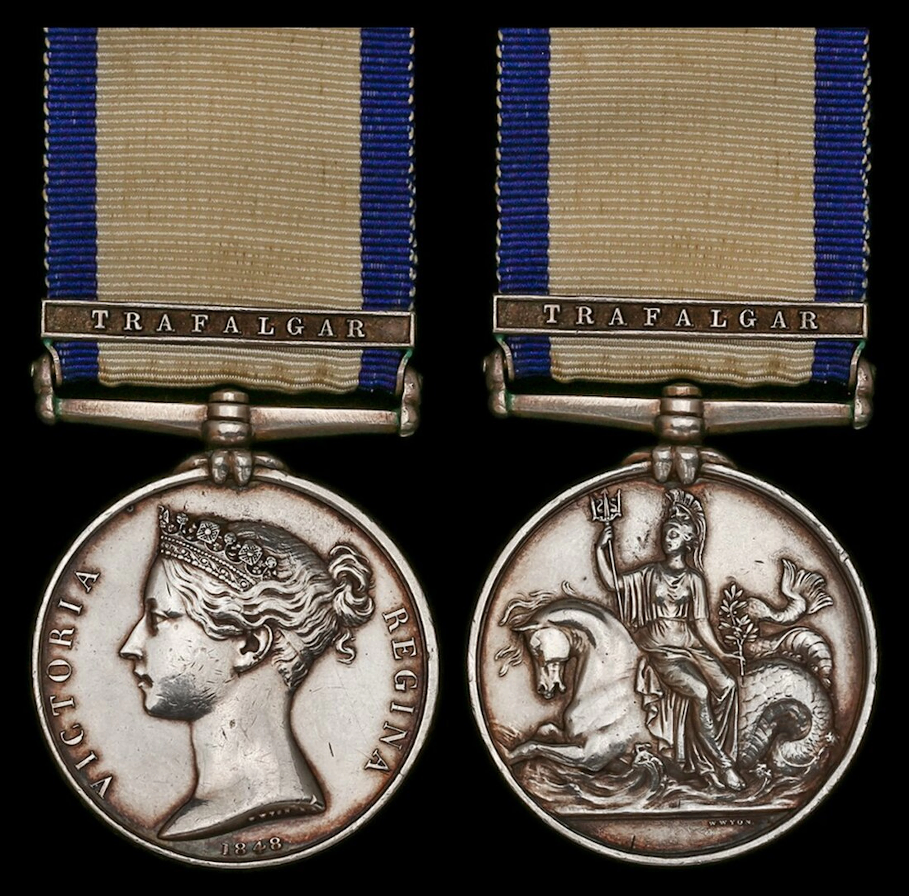 Naval General Service 1793-1840, 1 clasp, Trafalgar (William Thompson)