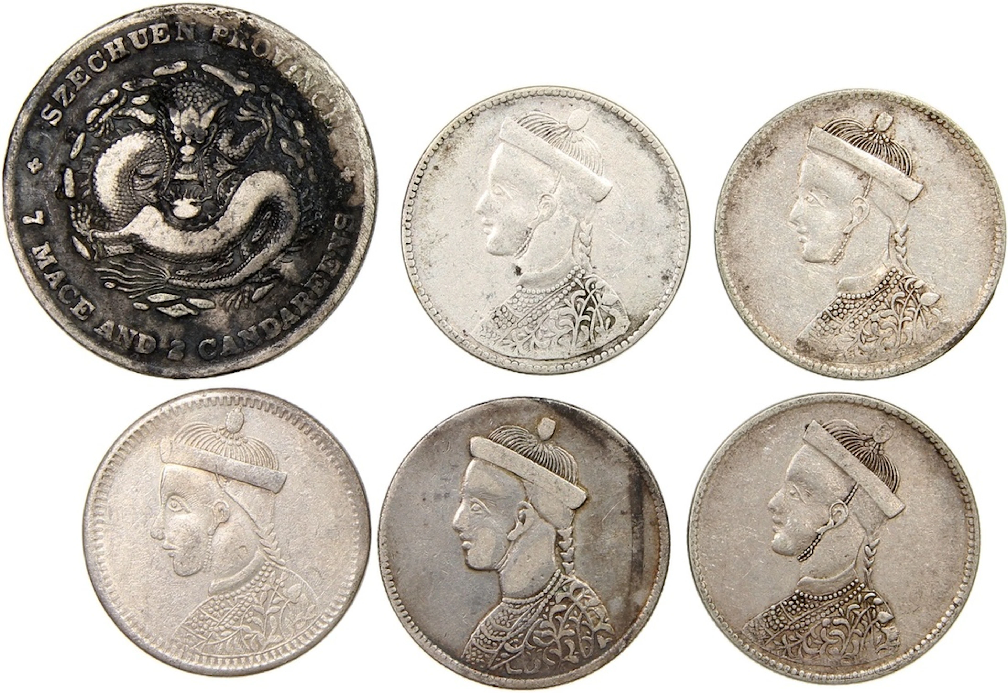 China, Szechuan, a group of 6x, including