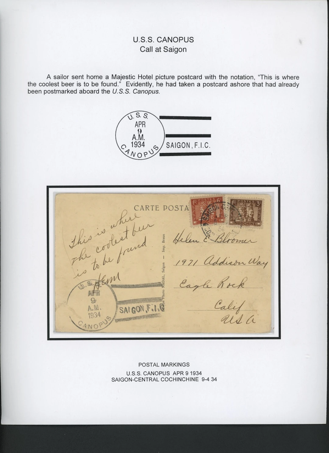 Indo-China French Indo-Chinese Post Office Military Mail