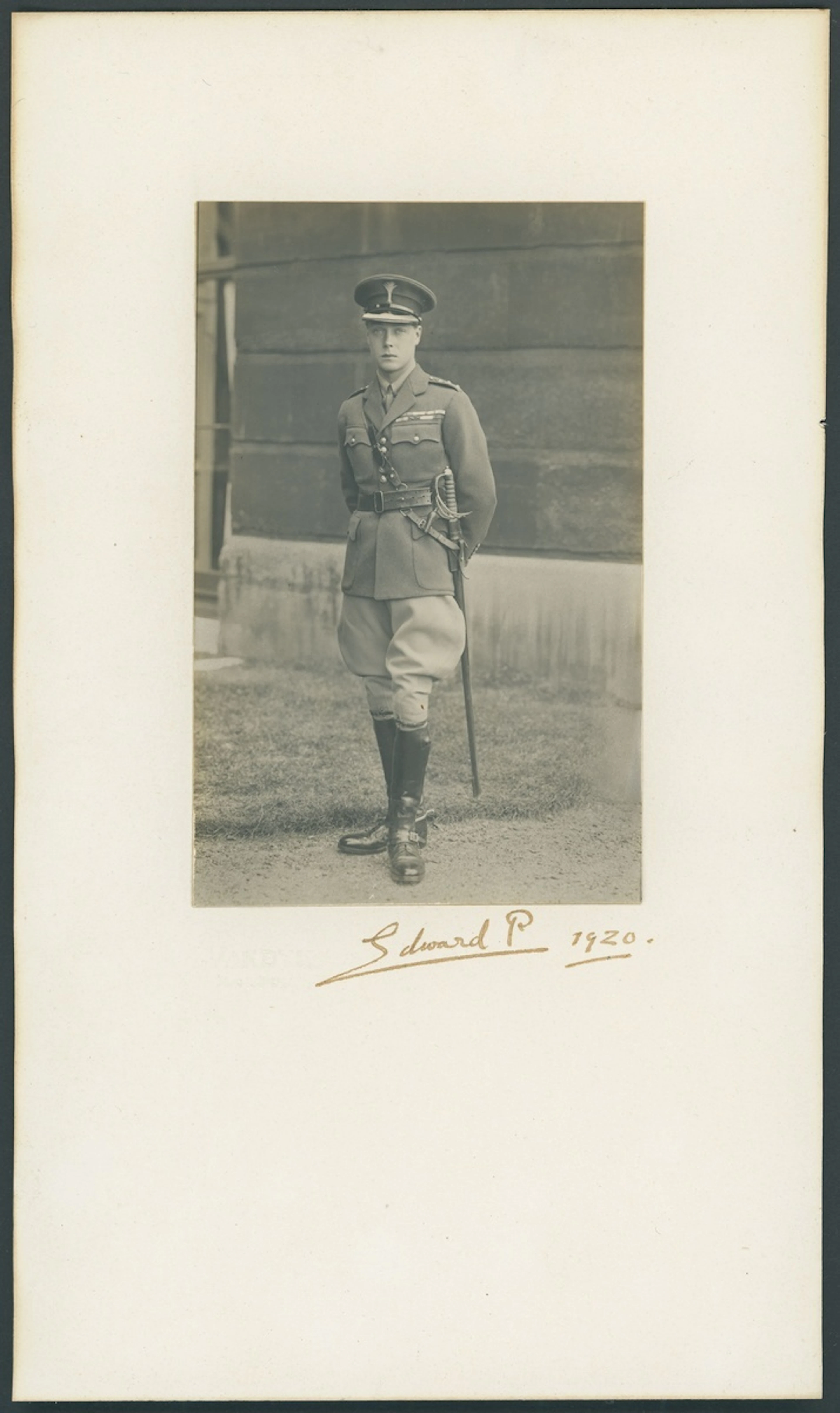 Great Britain Royalty Prince Edward, Prince of Wales 1920 Signed studio