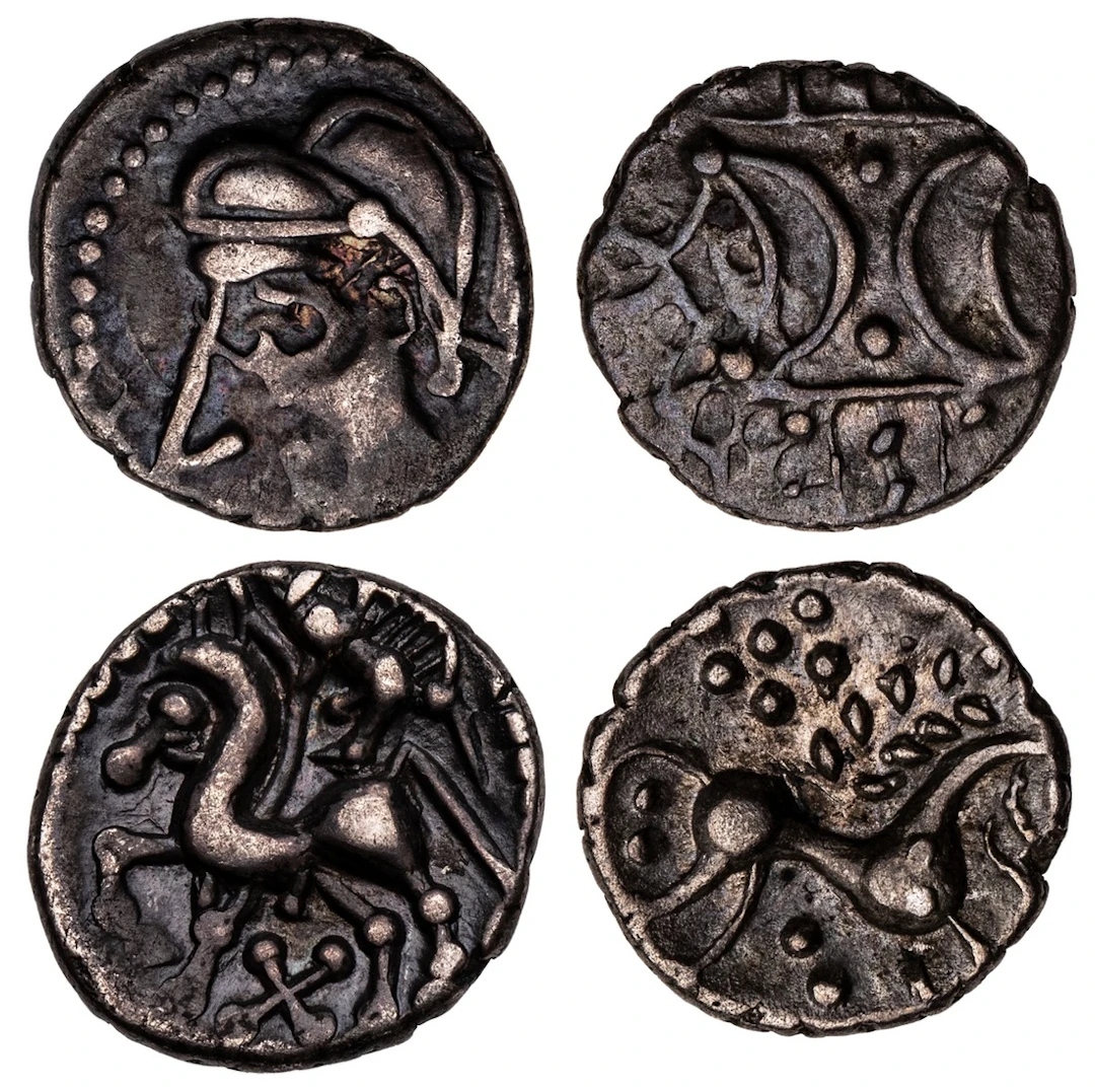 Pair of Celtic Silver Units (2): i) Iceni, Ecen (AD 10-43), 'Ecen