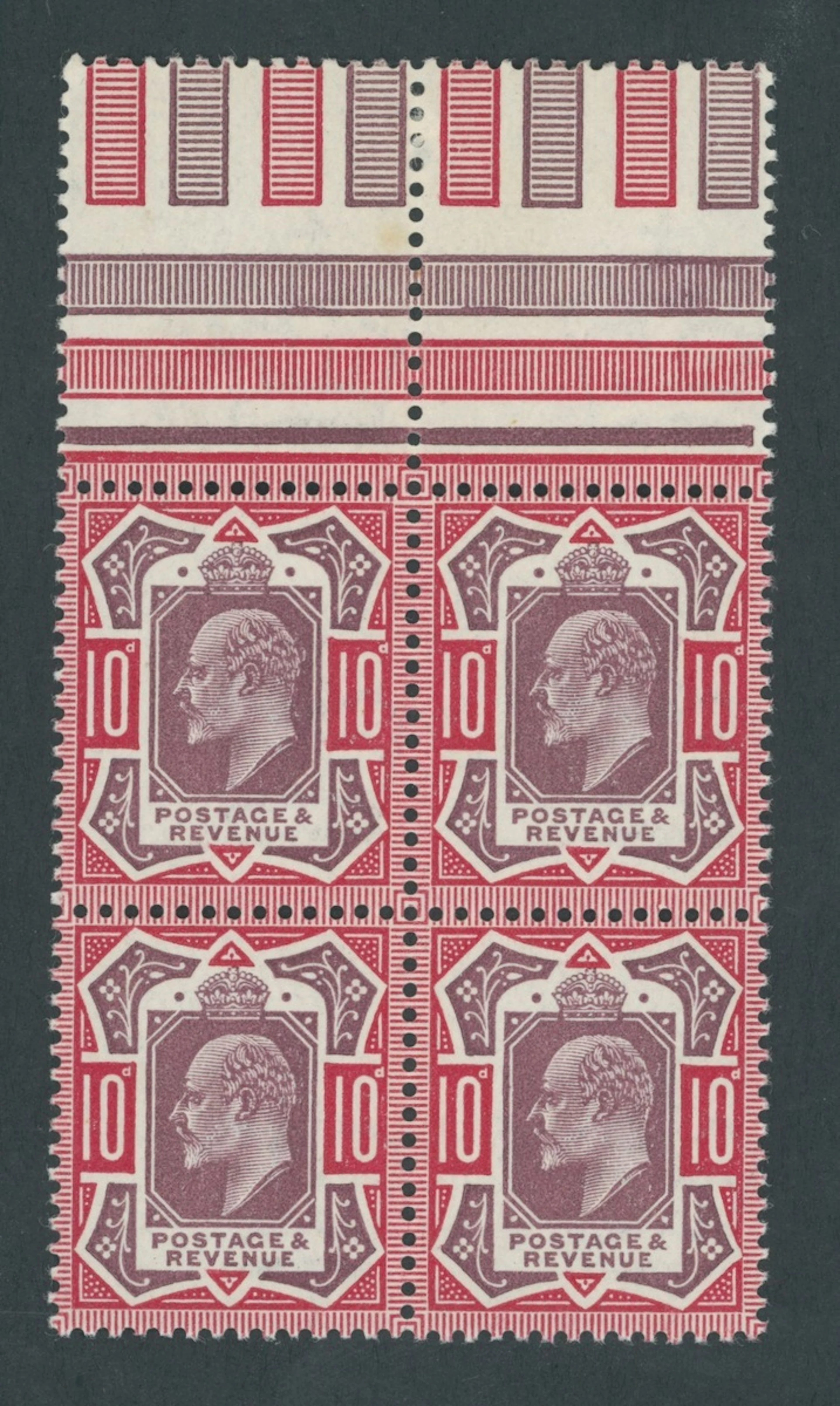 Great Britain King Edward VII 1902-10 De La Rue 10d. deep dull purple