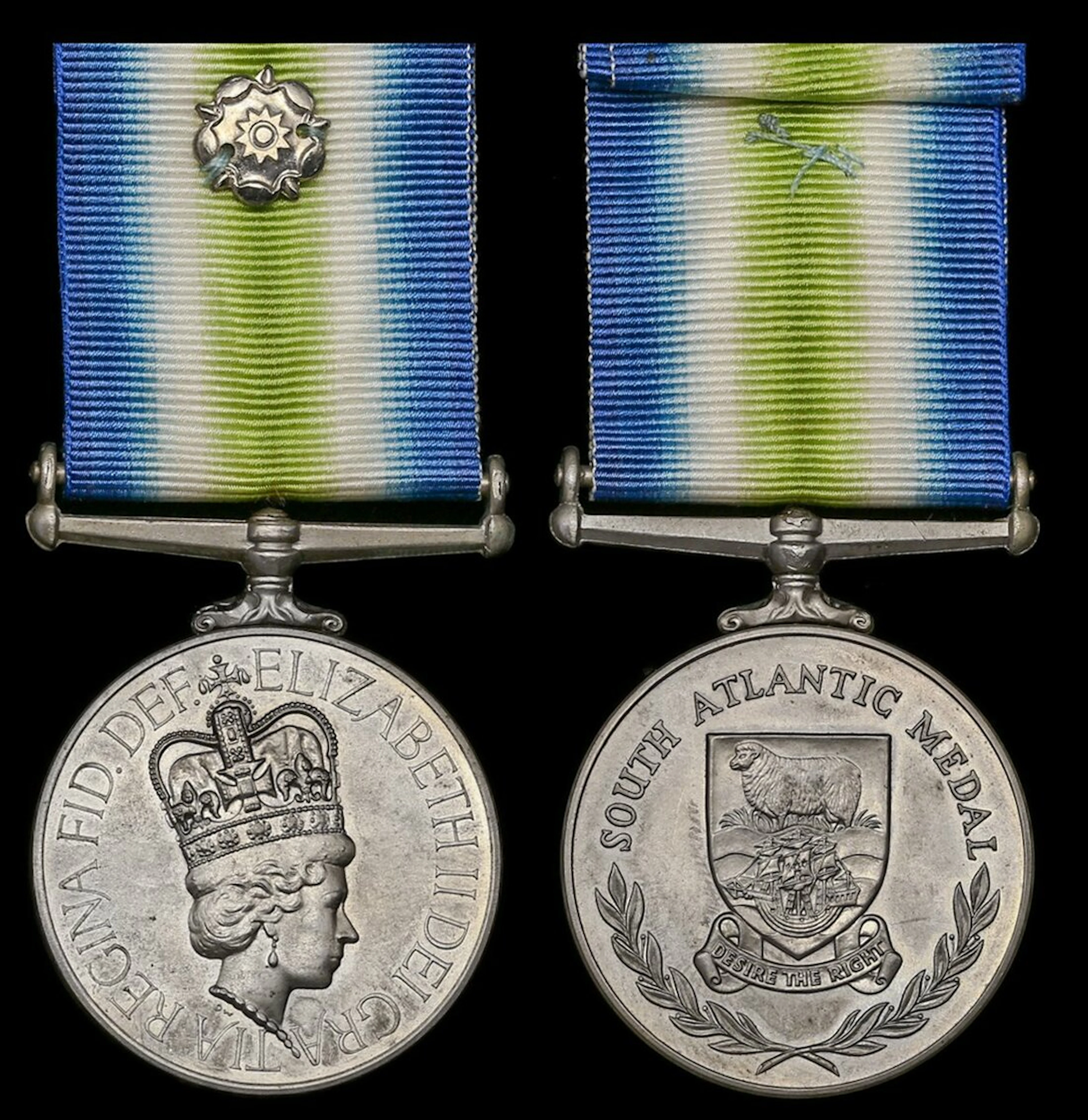 South Atlantic 1982, with rosette (D. Scott), toned, good very fine