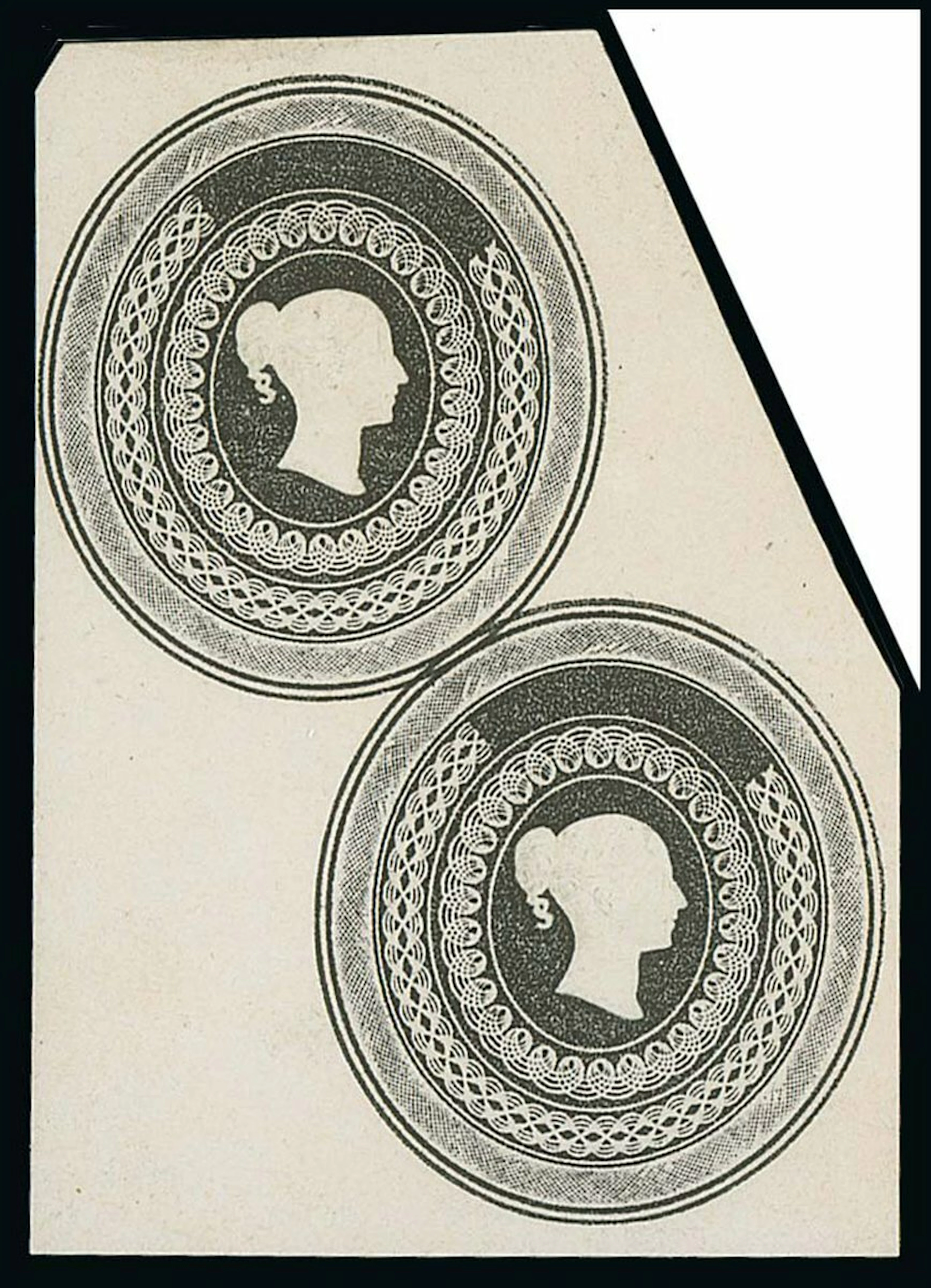 Great Britain Pre-Stamp Essays 1840-41 Embossed Essays for Stamping