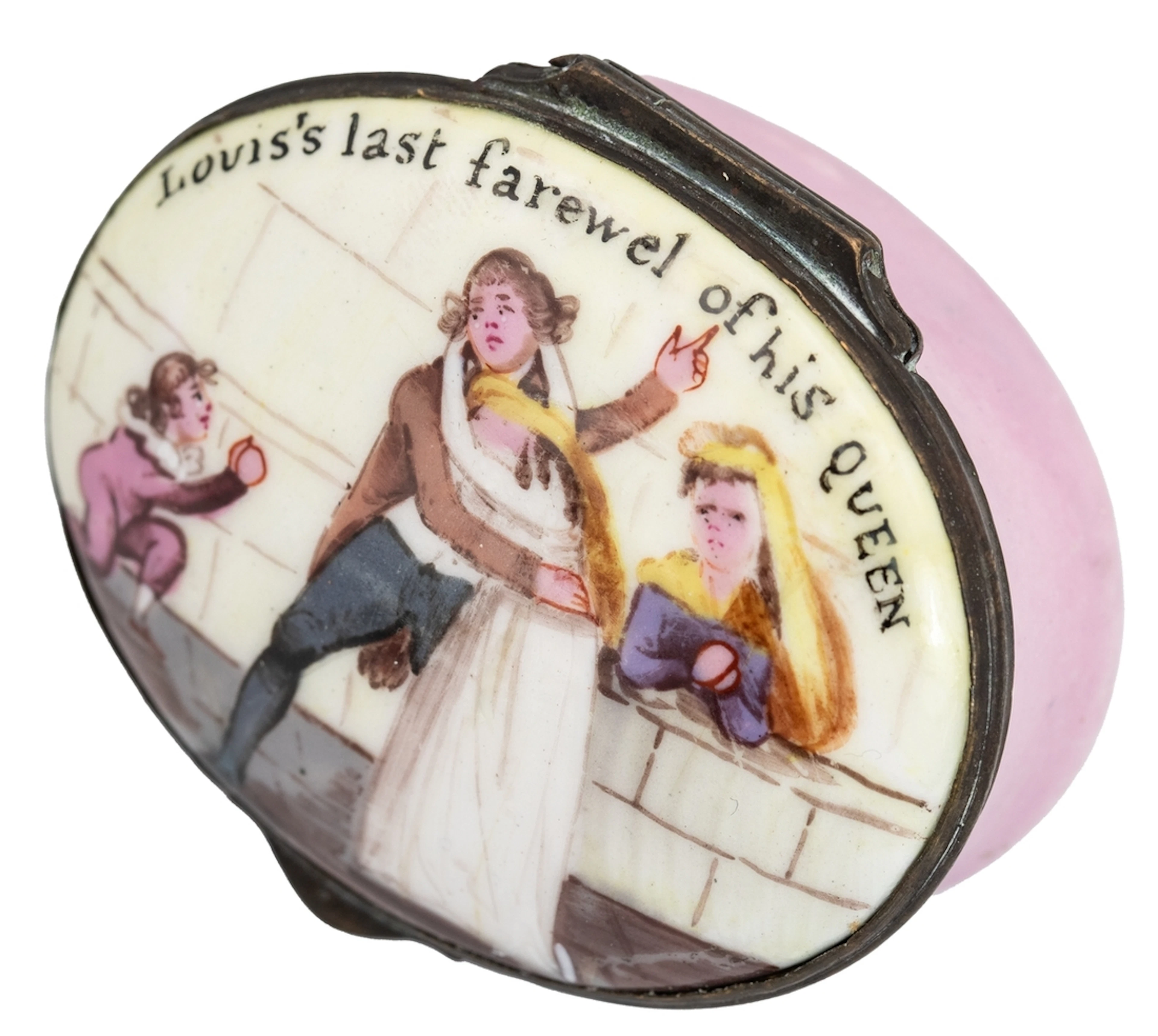French Revolutionary and Napoleonic Wars Louis XVI c1789 Bilston enamel