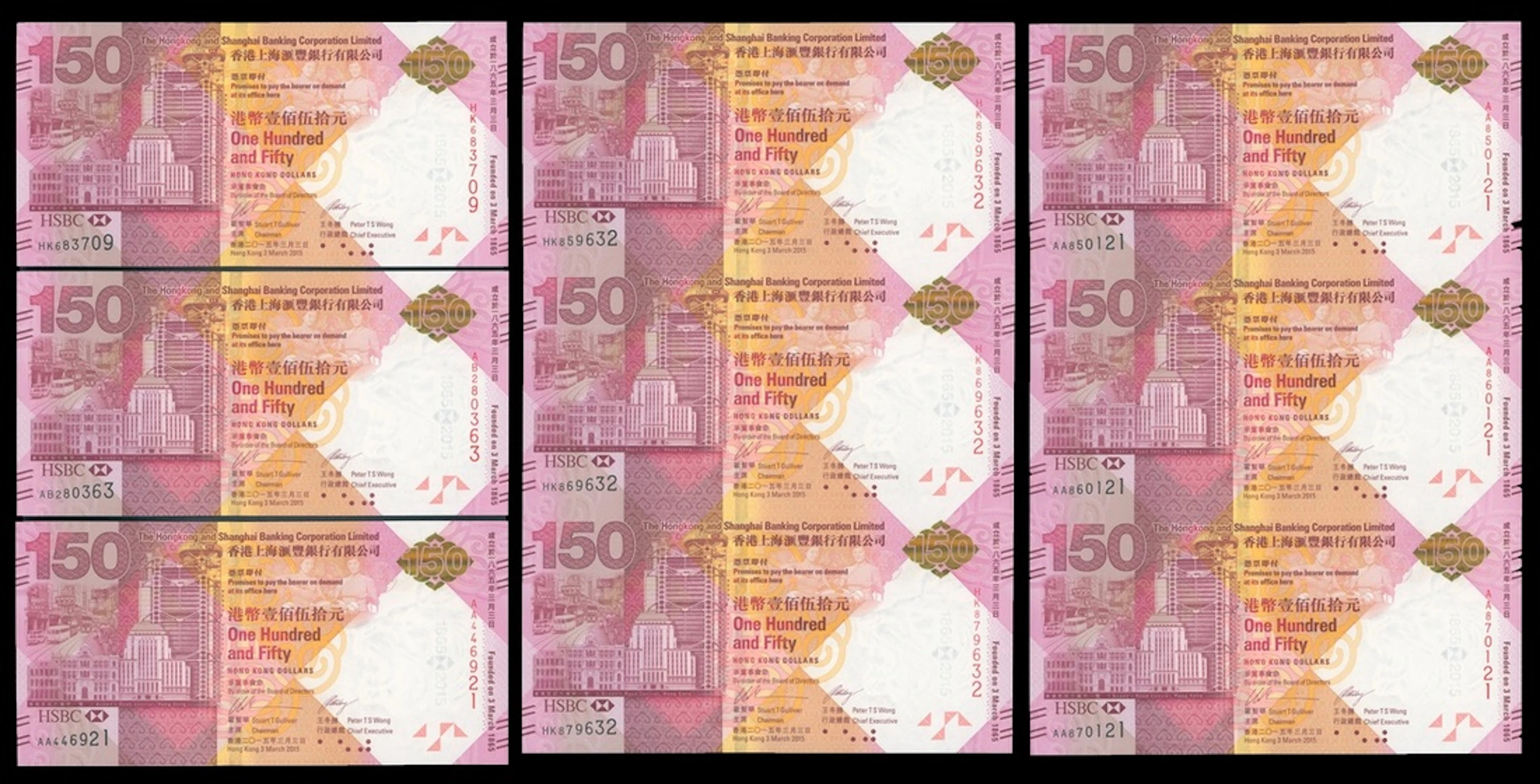 HongKong & Shanghai Banking Corporation, a group of the $150 issues