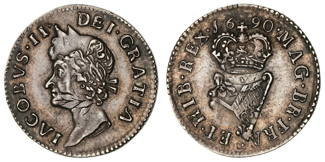 Irish Civil War, James II (1685-1691), Emergency 'Pewter Money', Silver