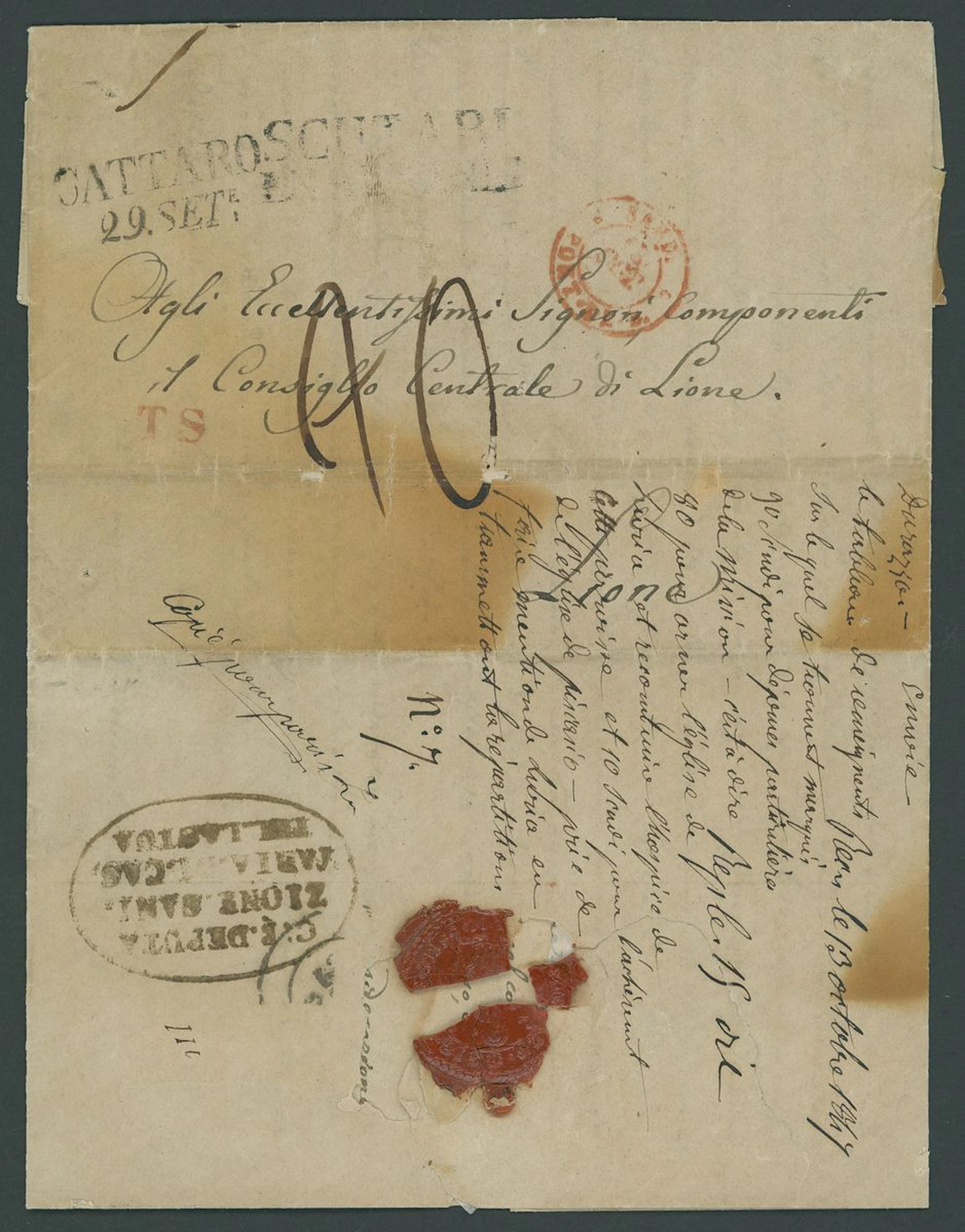 French Levant (1841-1847) 1847 (May 26). Entire letter from Shkodër