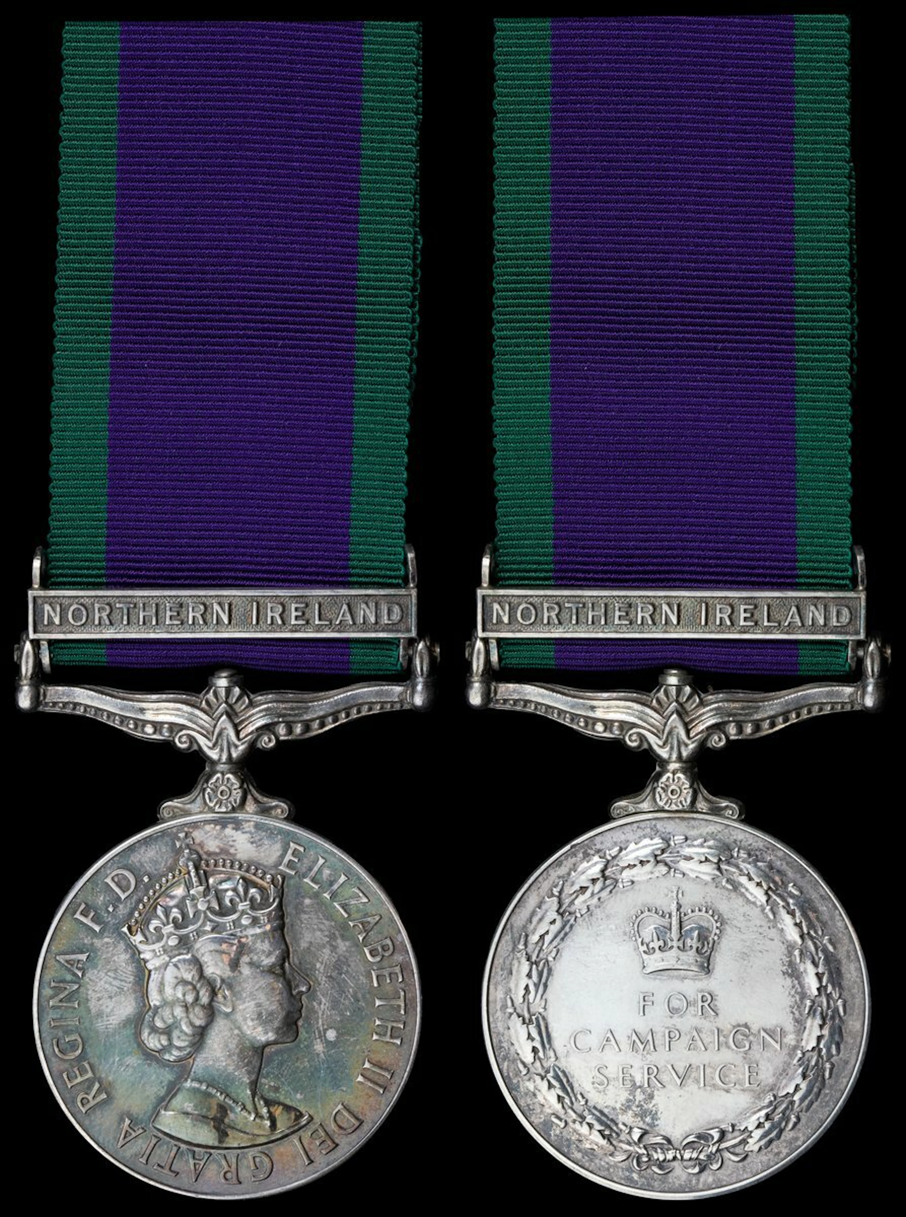 The General Service Medal awarded to Corporal George Kamara, The Green