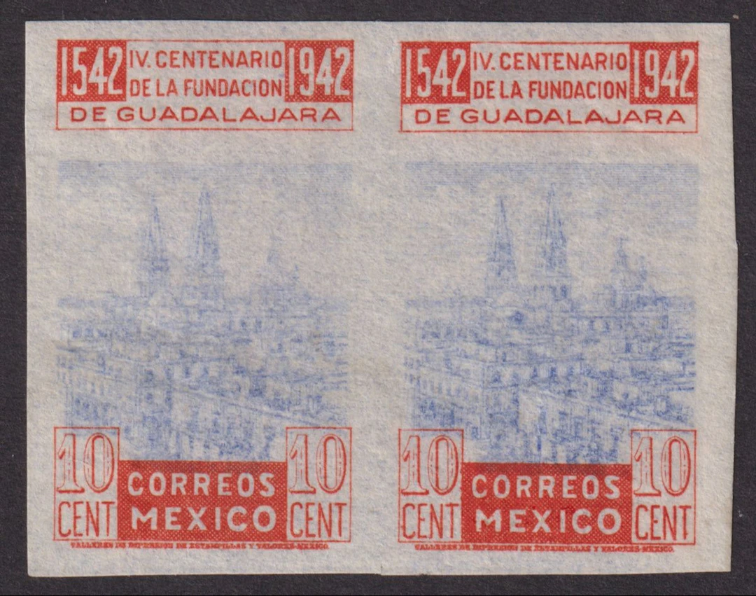Mexico 20th Century Issues 1942, "Founding of Guadalajara", 10c.