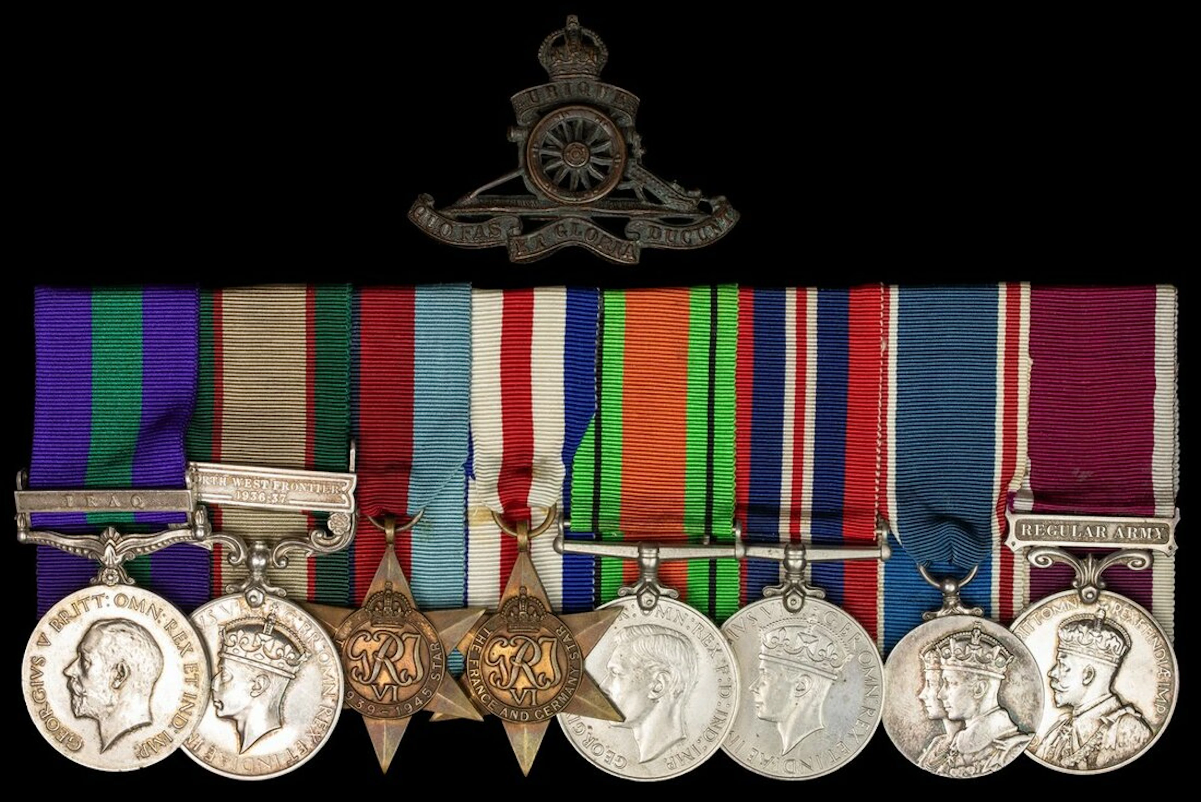 The campaign group of eight awarded to Major H. W. B. Martyr, Royal