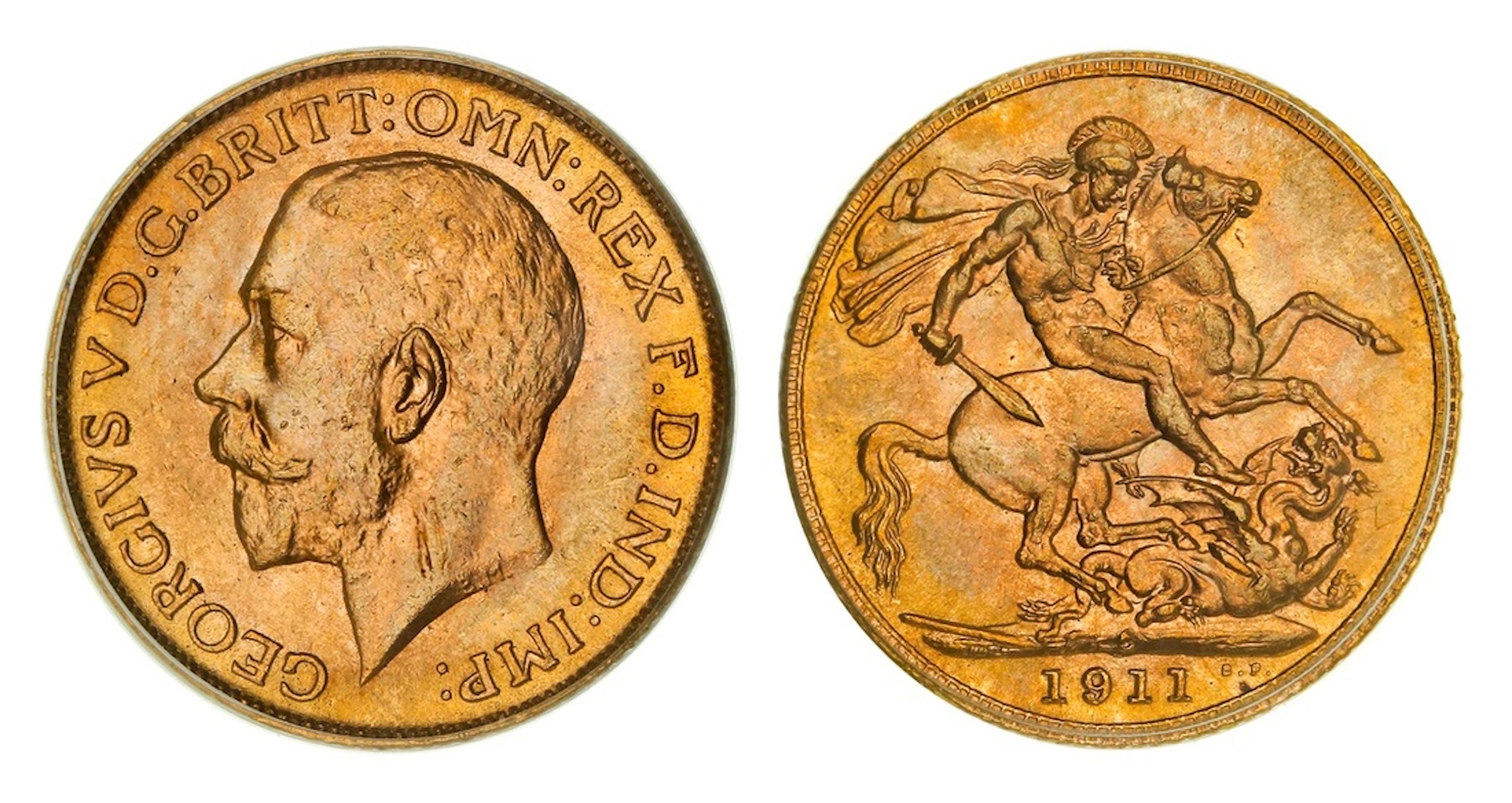 PCGS MS65 | Canada, George V (1910-1936), Sovereign, 1911-C, Ottawa