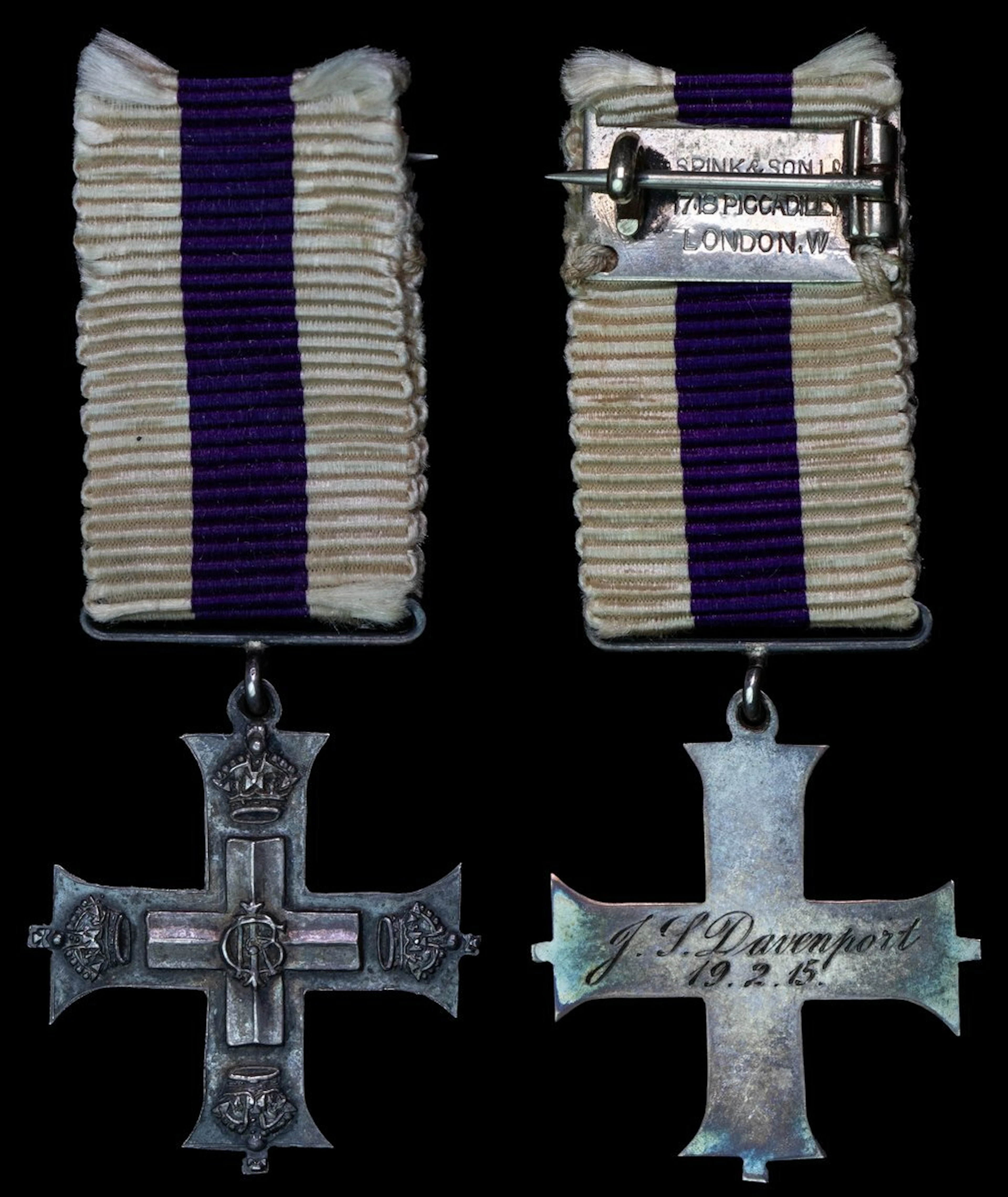 The M.C. miniature dress medal attributed to Brigadier J. S. Davenport