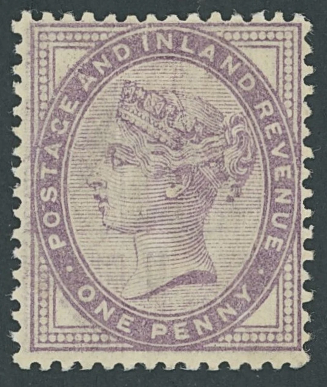 Great Britain 1881 1d. deep purple, 16 dots in each corner, watermark