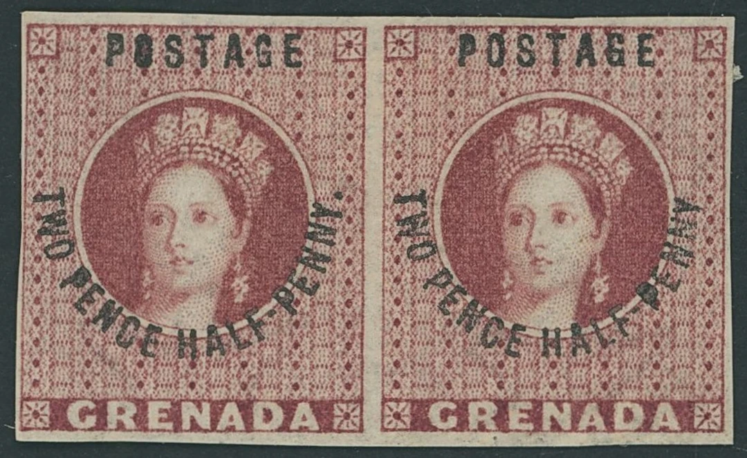 Grenada Issued Stamps 1881 (Apr.) watermark Large Star, 2½d. rose-lake