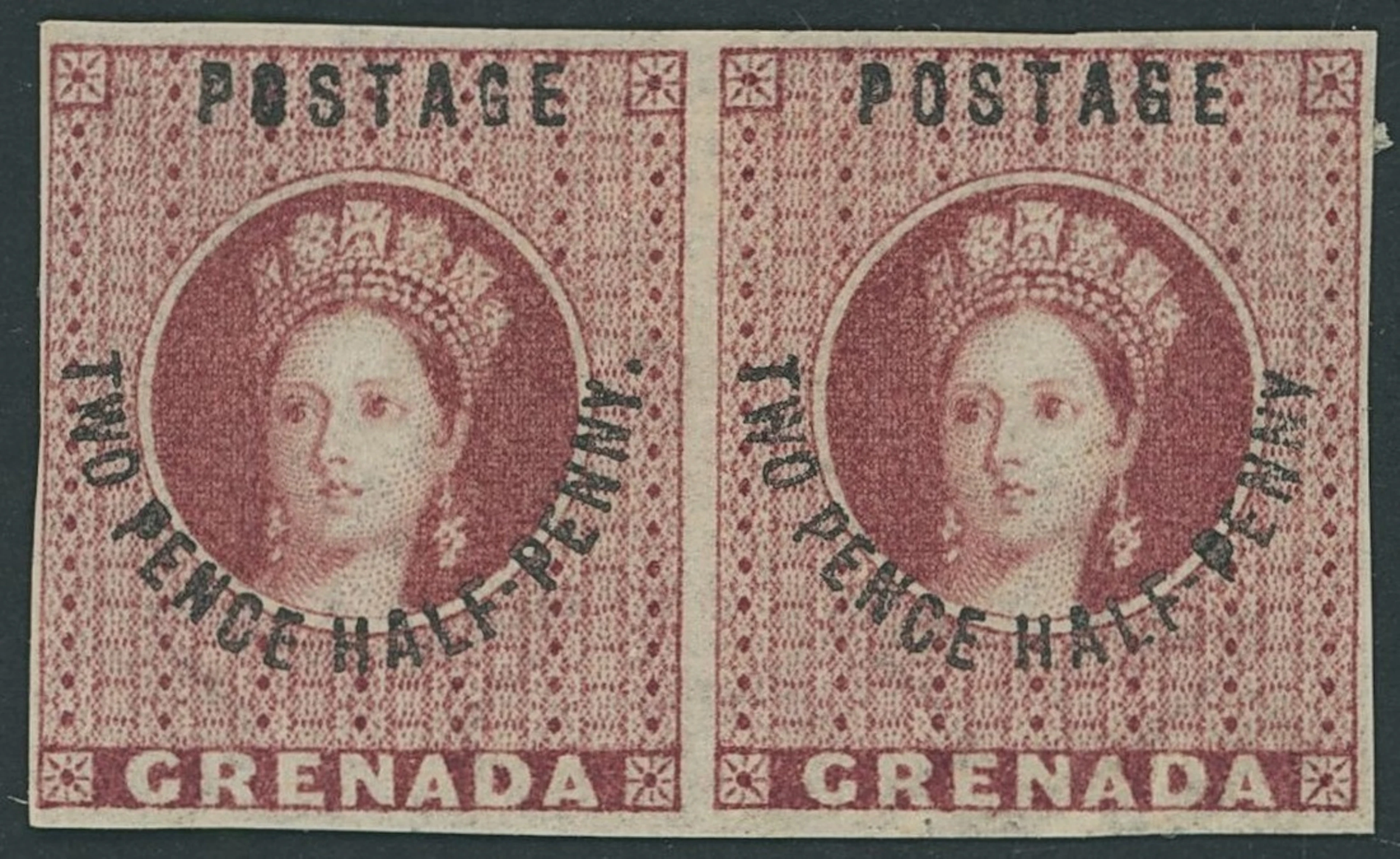 Grenada Issued Stamps 1881 (Apr.) watermark Large Star, 2½d. rose-lake
