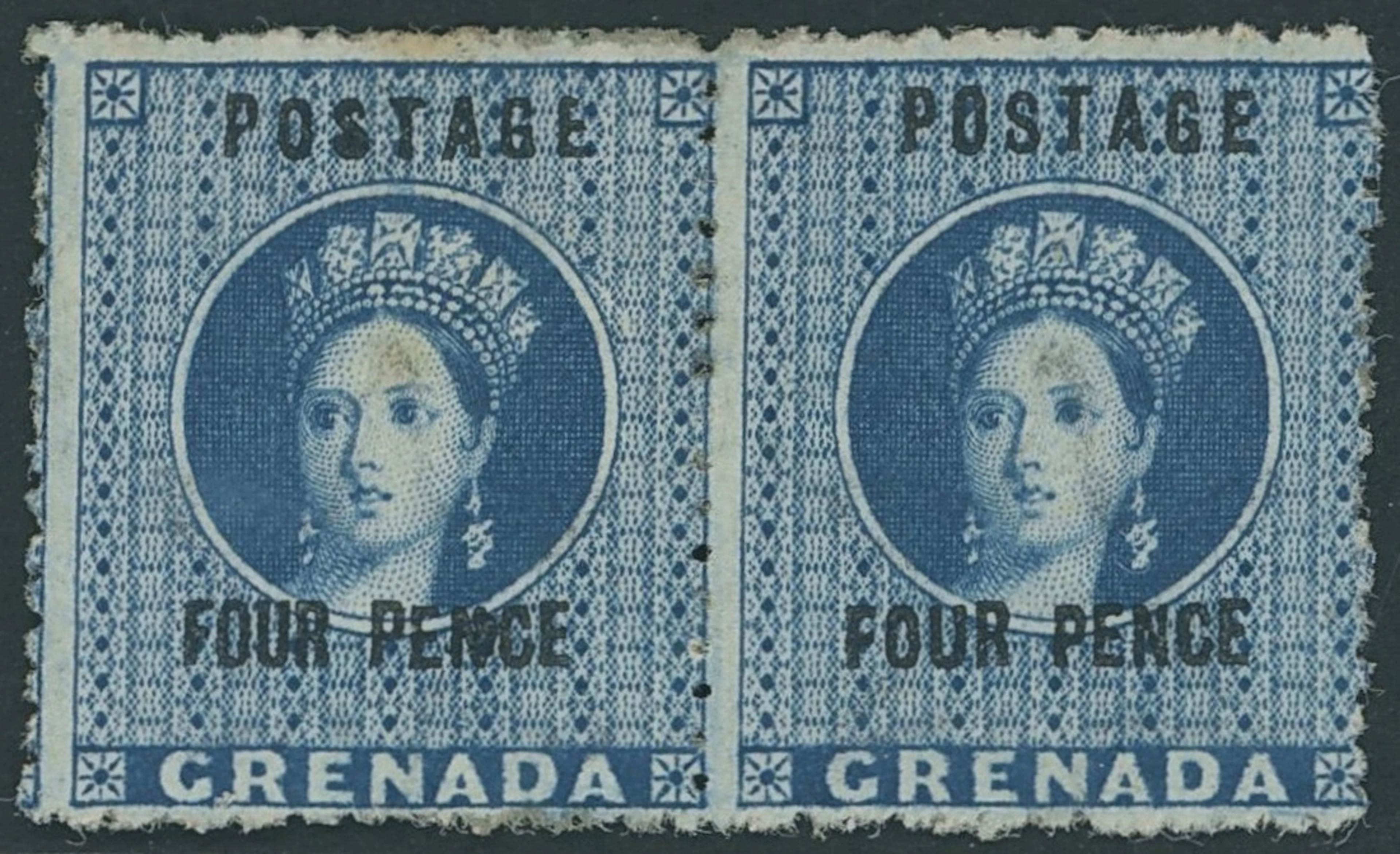 Grenada Issued Stamps 1881 (Apr.) watermark Broad-pointed Star, 4d.