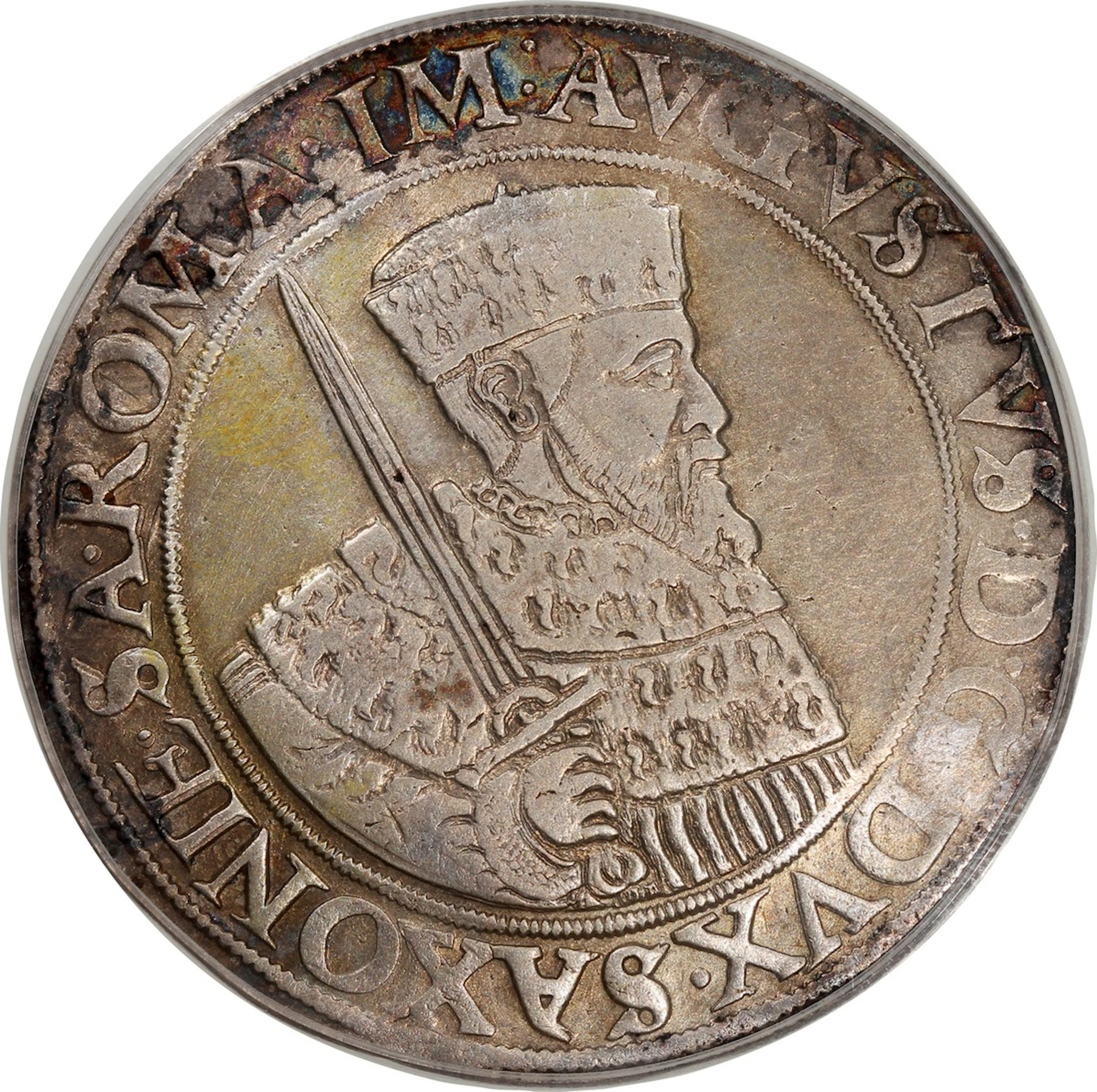 Germany, Saxony, [PCGS XF Detail] silver thaler, 1555
