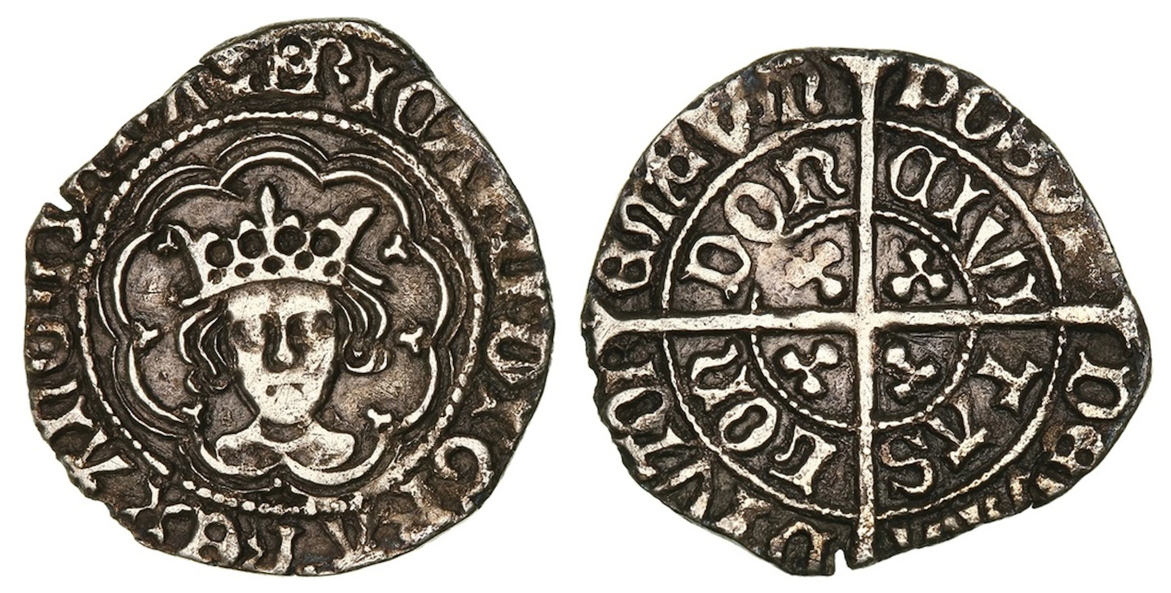 Richard III (1483-1485), Type 2b, Halfgroat, Tower, (London), (m.m.)