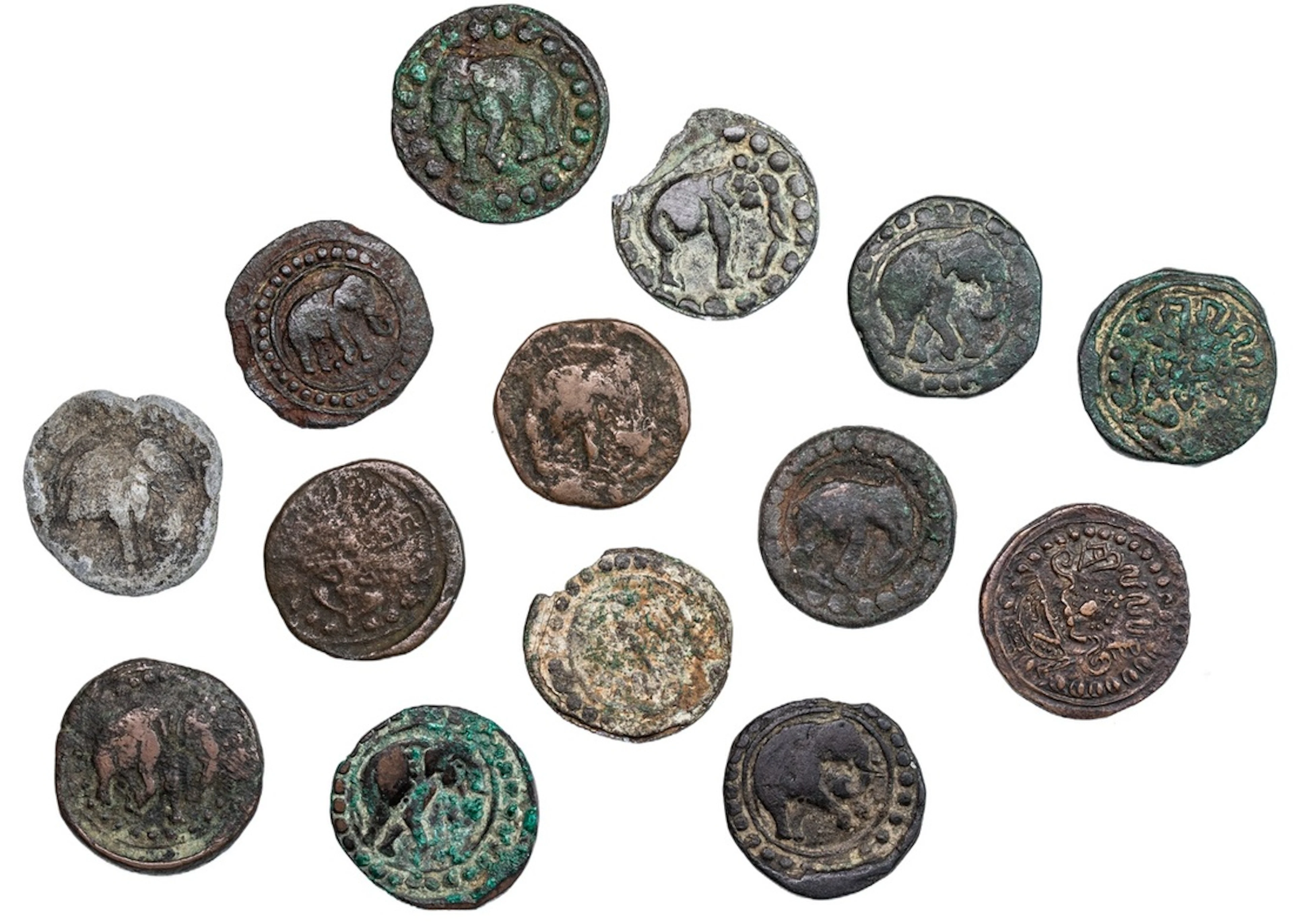 Nepal, Lichhavi Period, Anonymous (625-641), Pana, copper alloy, Obv.