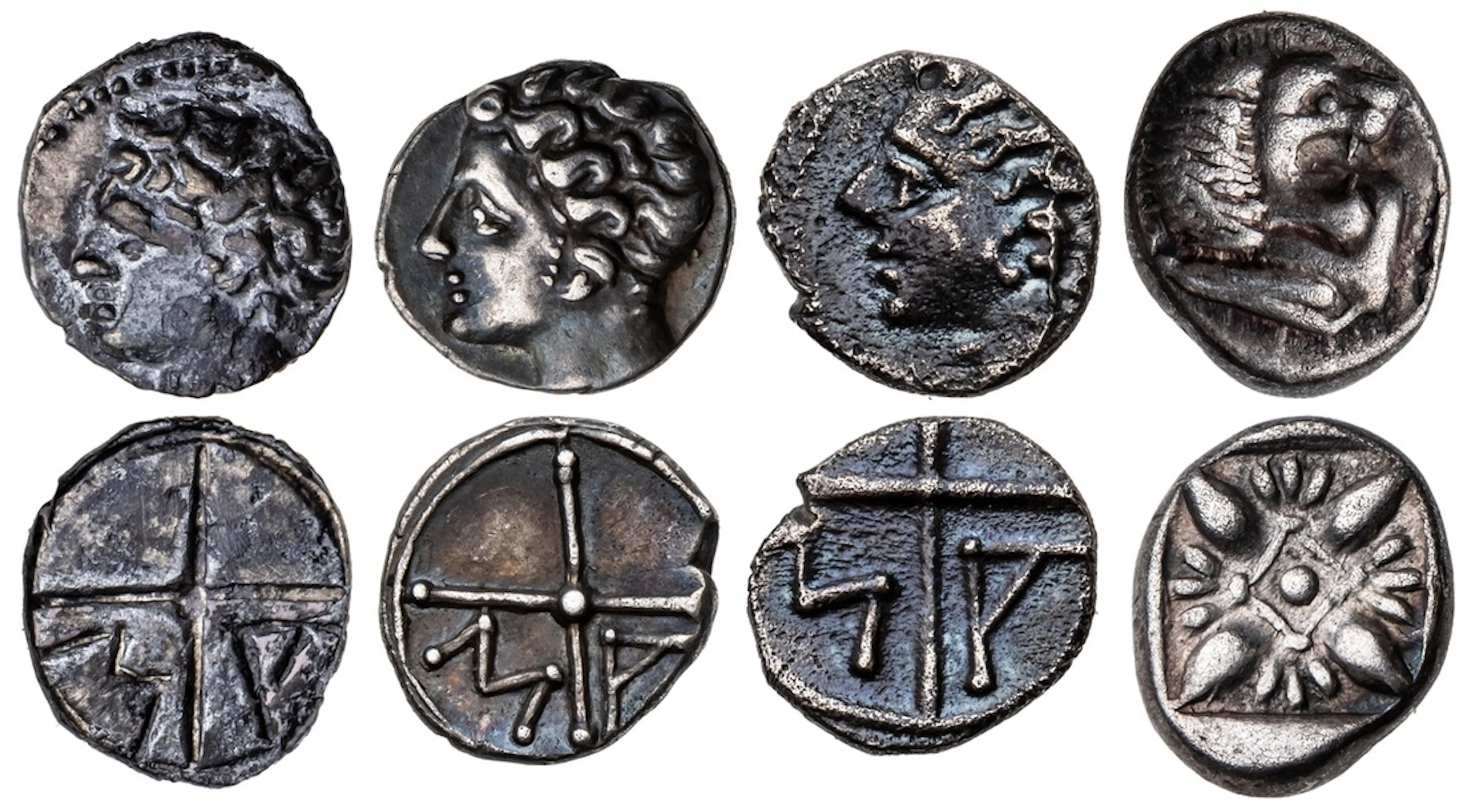 Quartet of Greek Silver Fractionals (4) : i-iii) Gaul, Massalia, AR